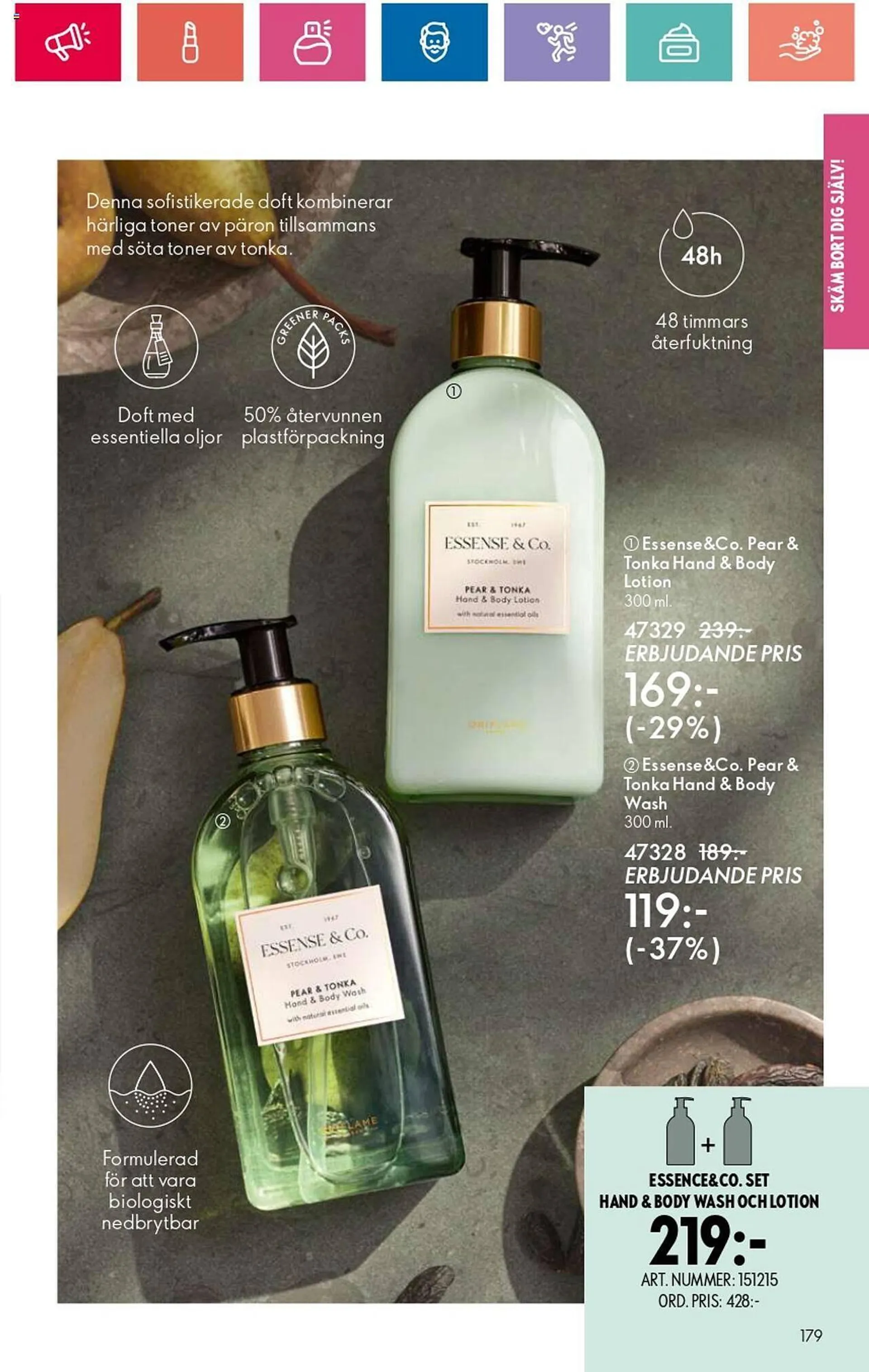 Oriflame reklamblad från 3 oktober till 23 oktober 2024 - Reklamblad sidor 179