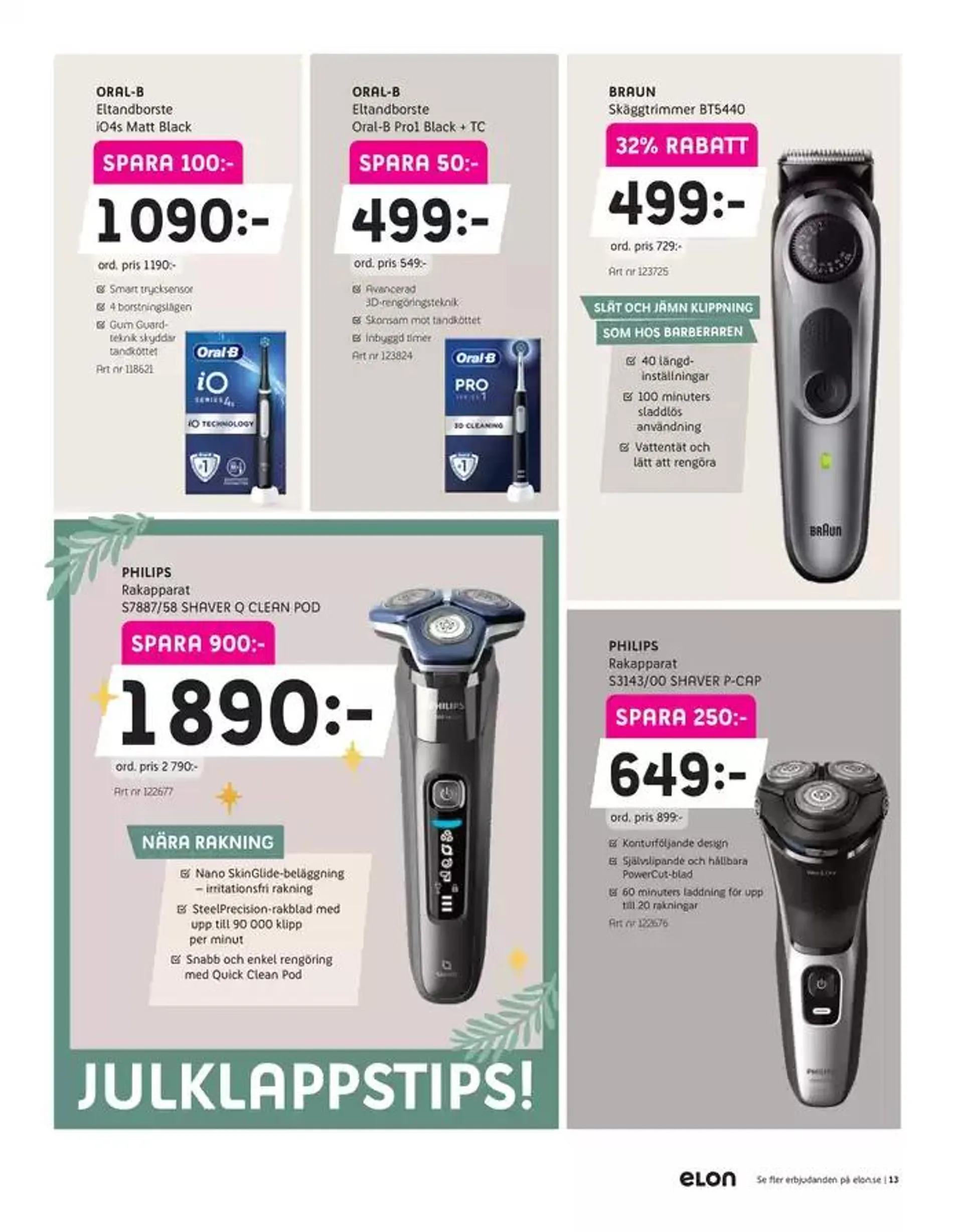 Bläddra i Elons kampanjblad! från 17 december till 22 december 2024 - Reklamblad sidor 13