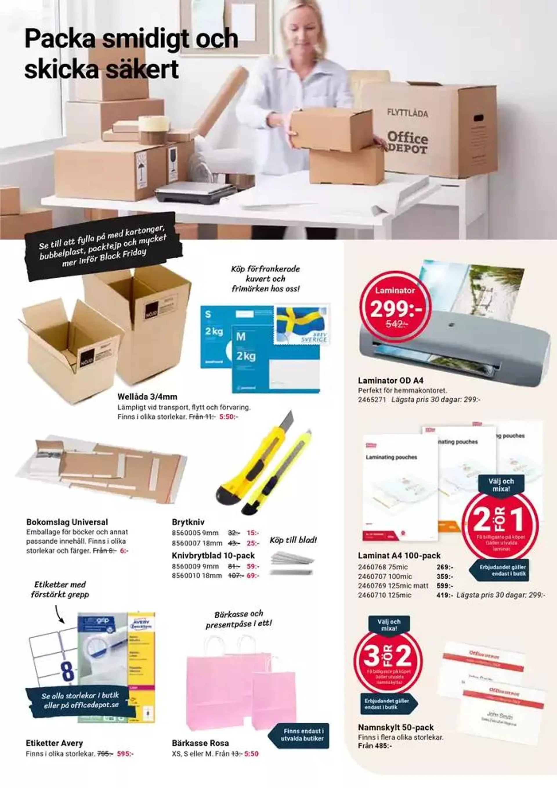 Office Depot - Månadens kampanjblad från 1 oktober till 15 oktober 2024 - Reklamblad sidor 7