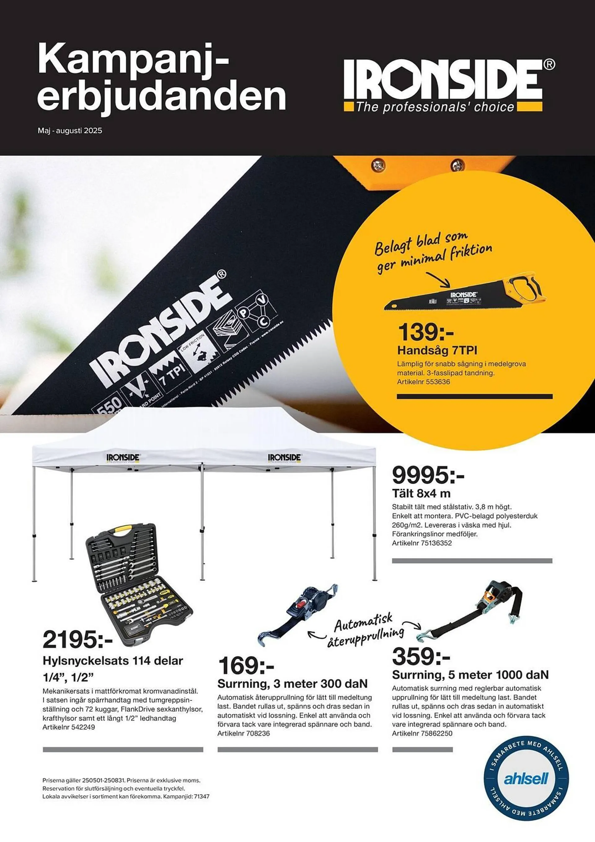 Ahlsell reklamblad - 1