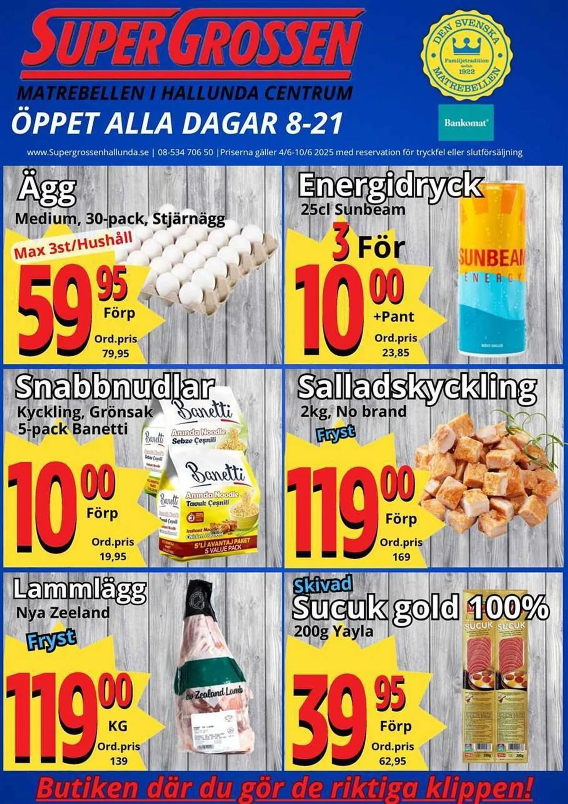 Supergrossen reklamblad - 1