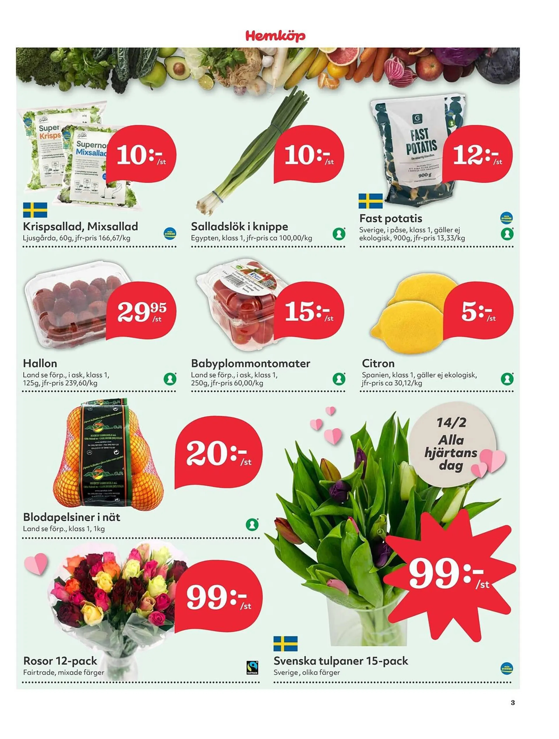 Hemköp reklamblad från 12 februari till 18 februari 2024 - Reklamblad sidor 3