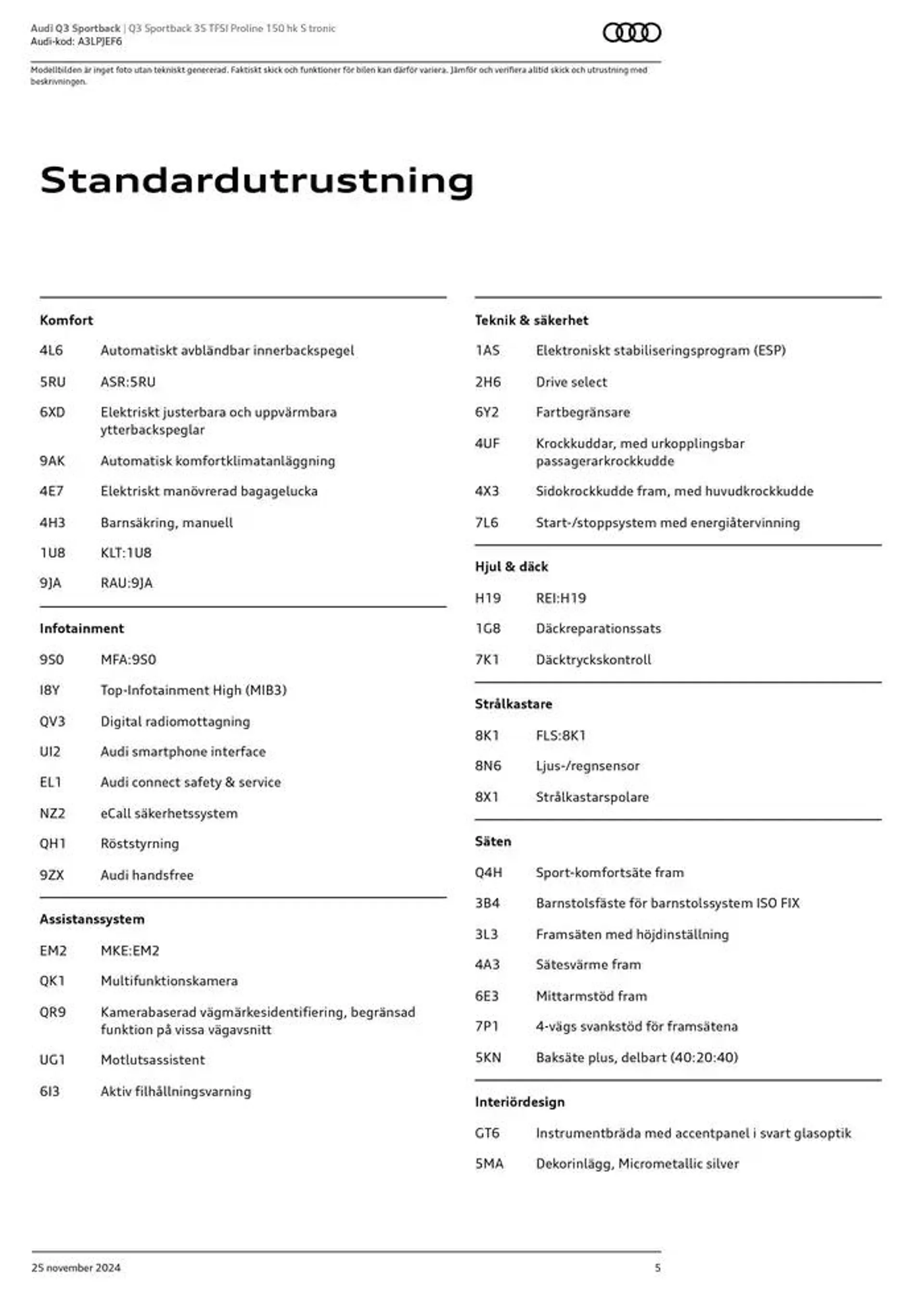 Audi Q3 Sportback från 25 november till 25 november 2025 - Reklamblad sidor 5