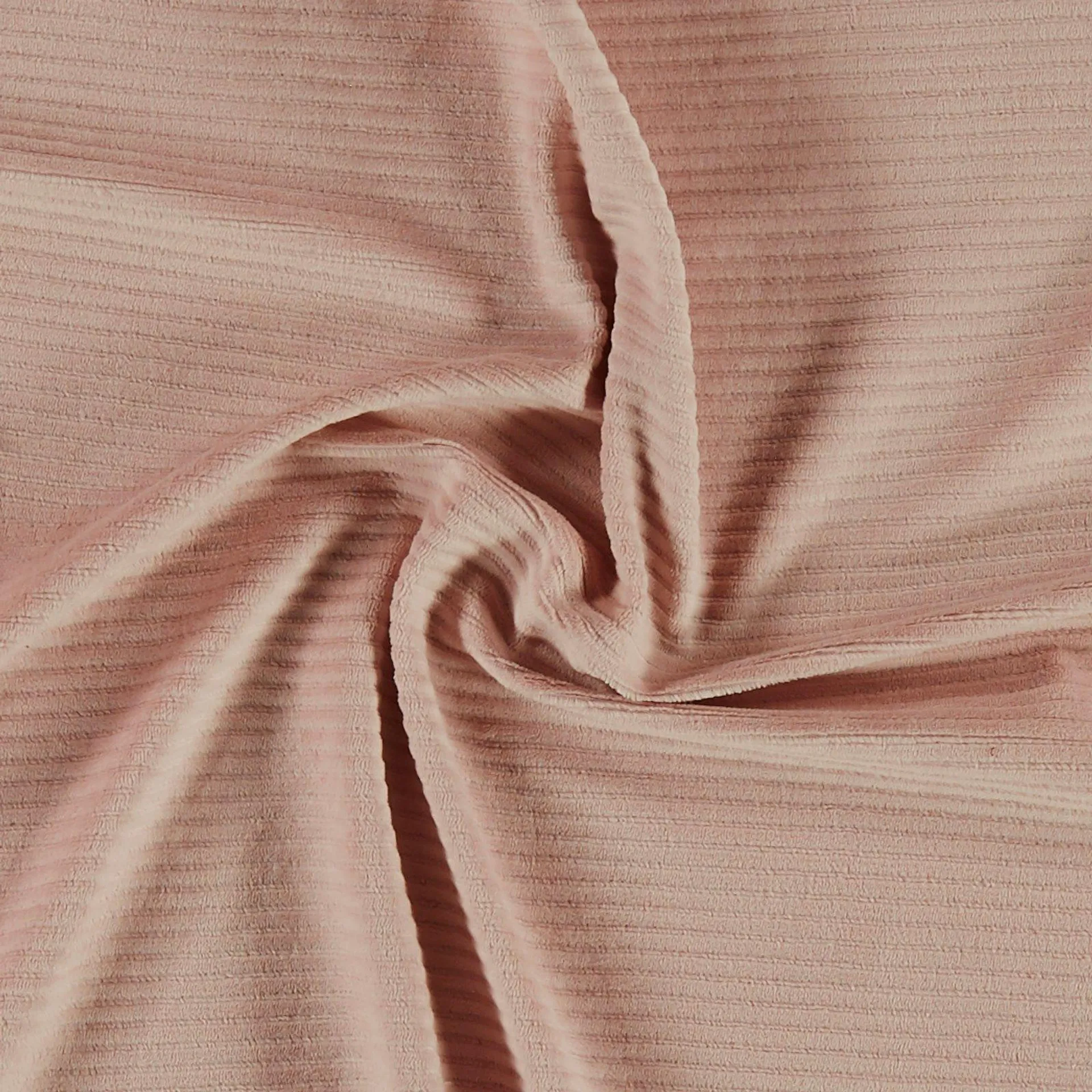 Stretch velour riflet lys rosa