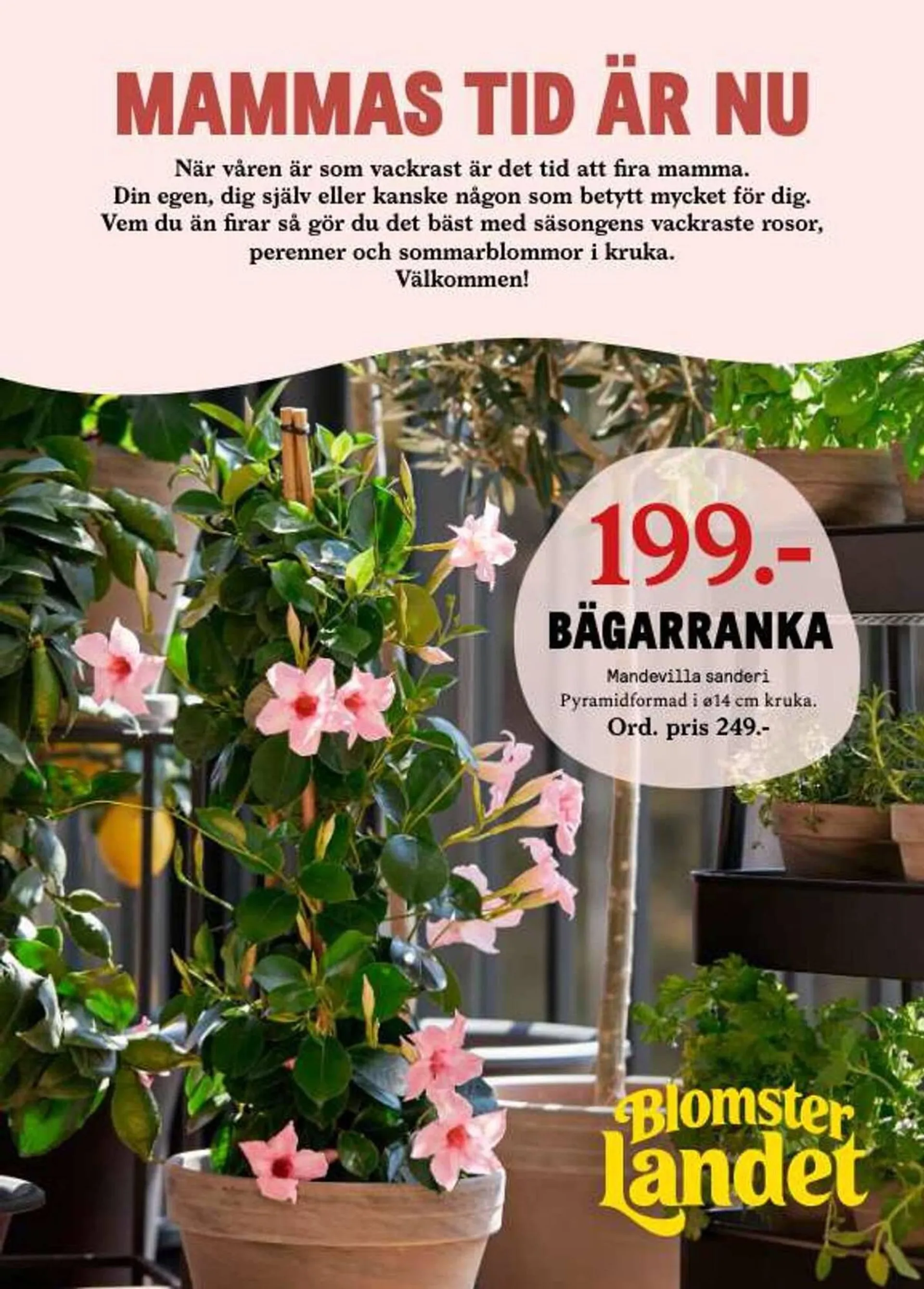 Blomsterlandet reklamblad - 1