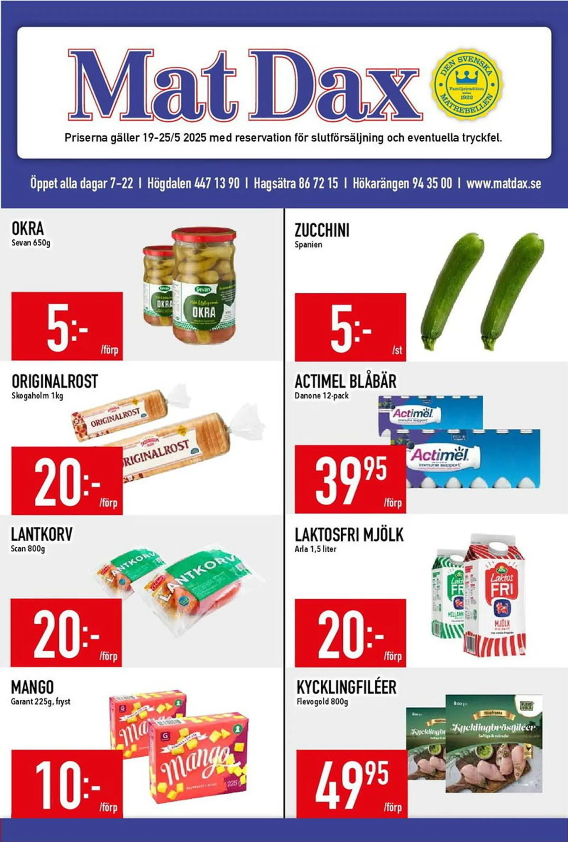 Matdax reklamblad - 1