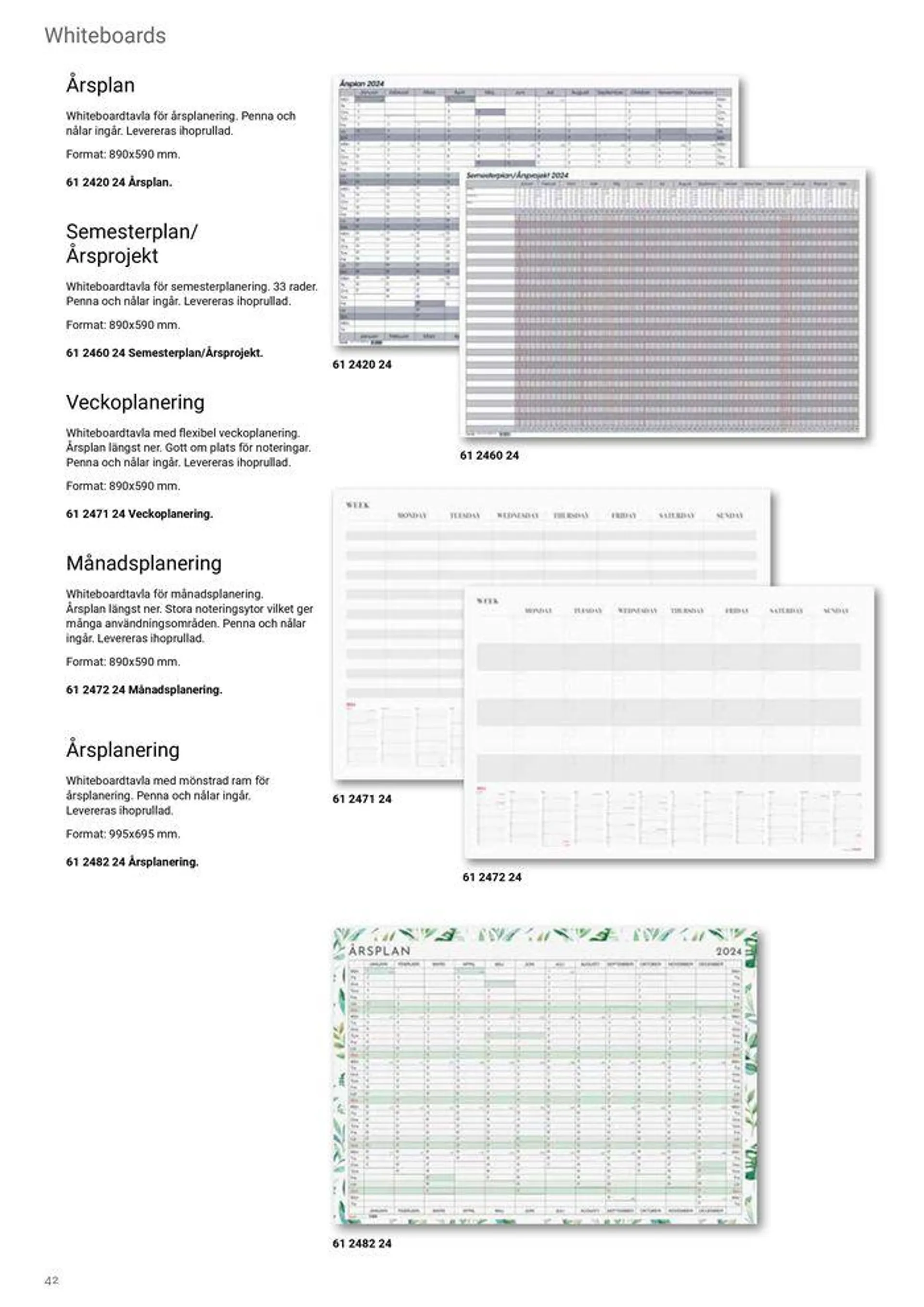 Kalendrar 2024  från 8 februari till 31 december 2024 - Reklamblad sidor 42