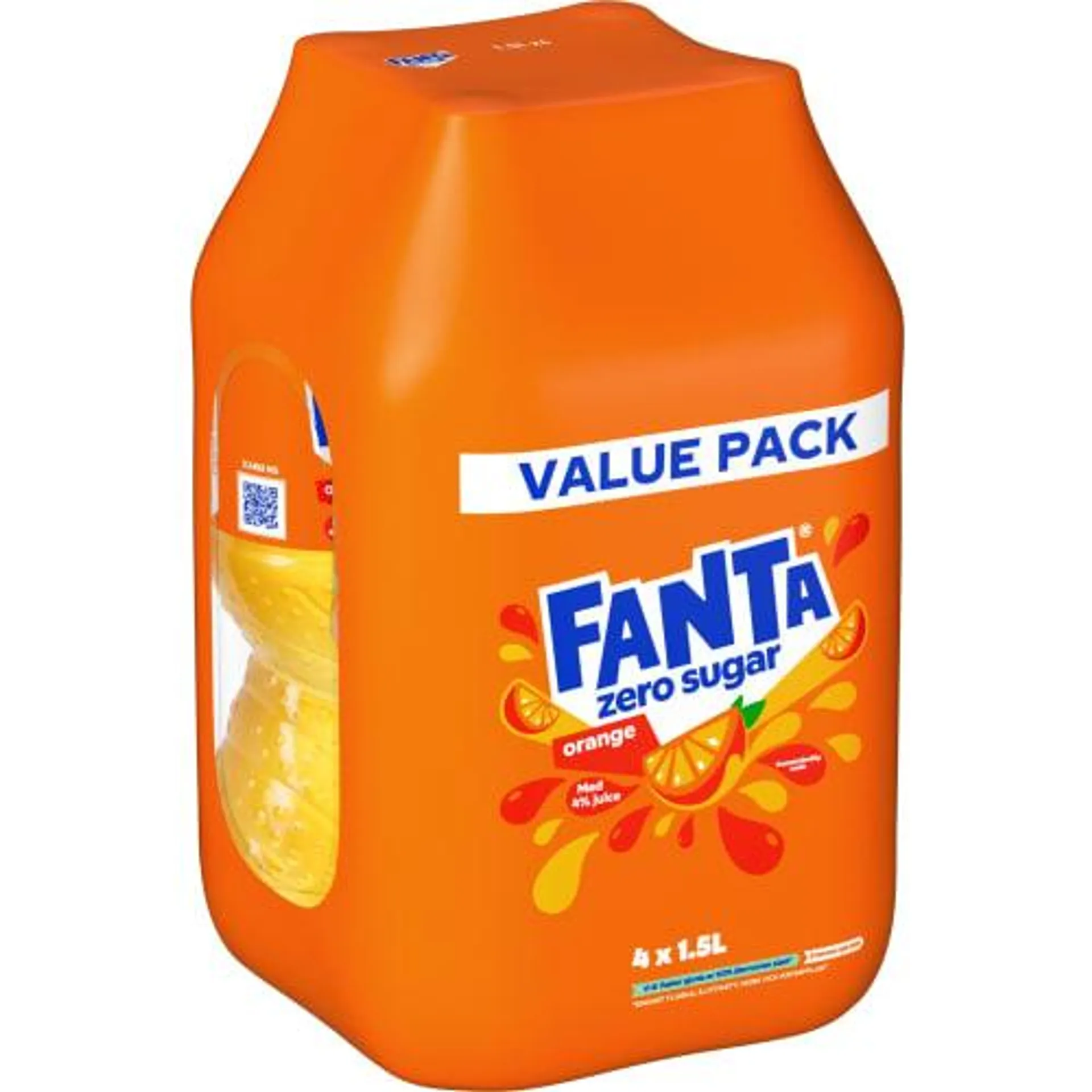 Fanta Orange Zero Läsk, Pet