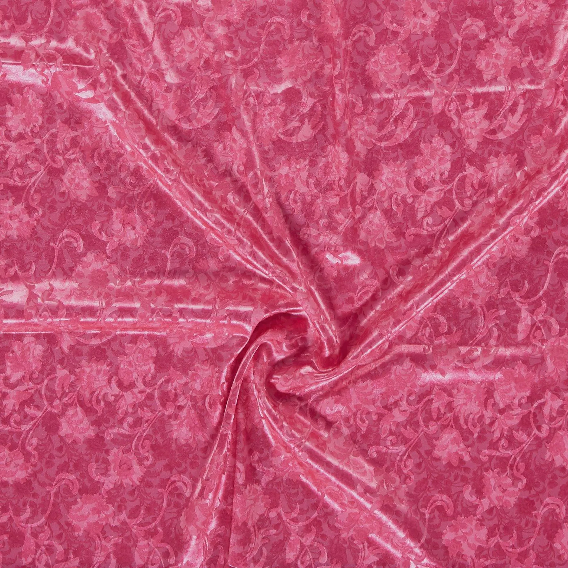 Vävd jacquard blomtryck cerise