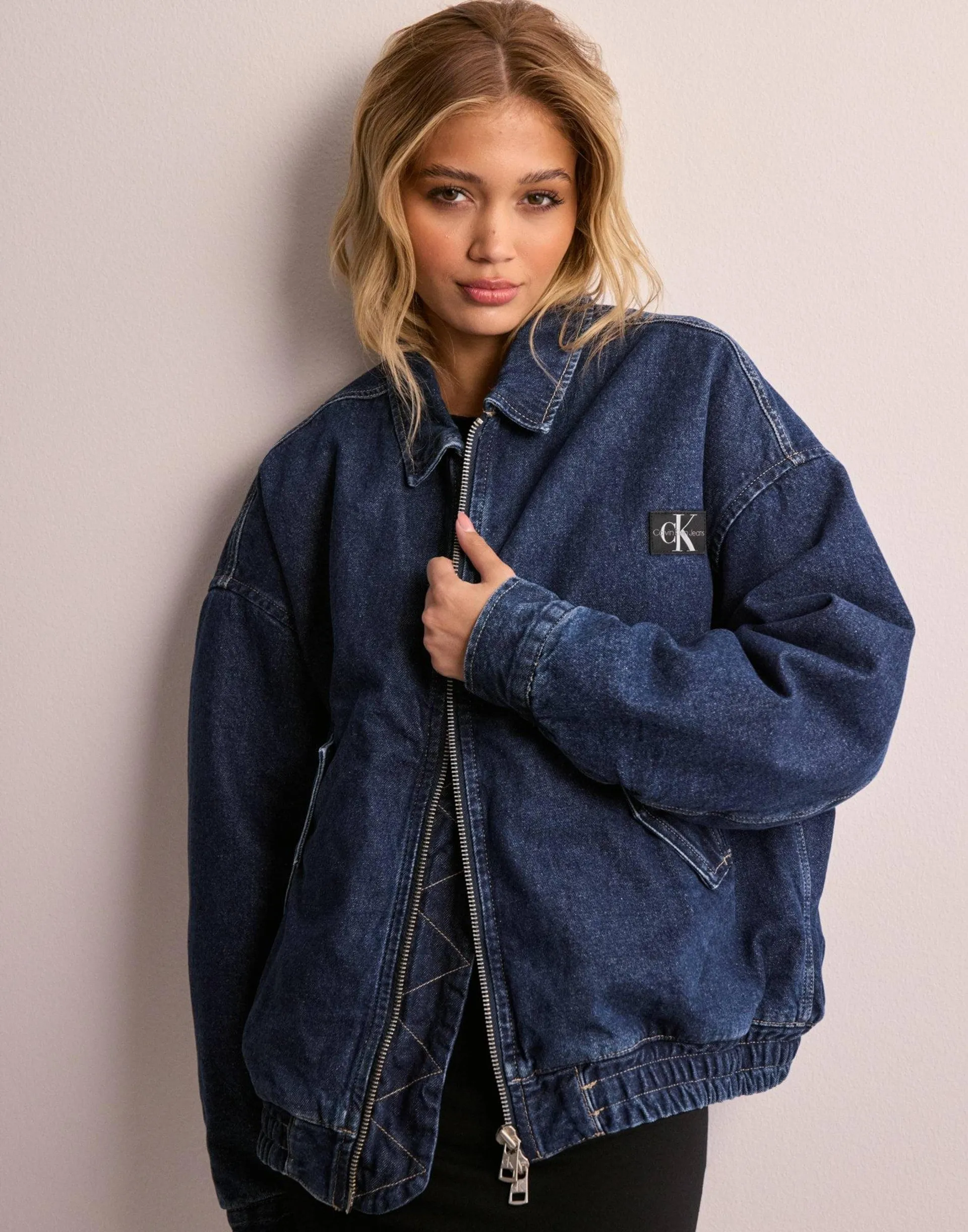 DENIM BOMBER