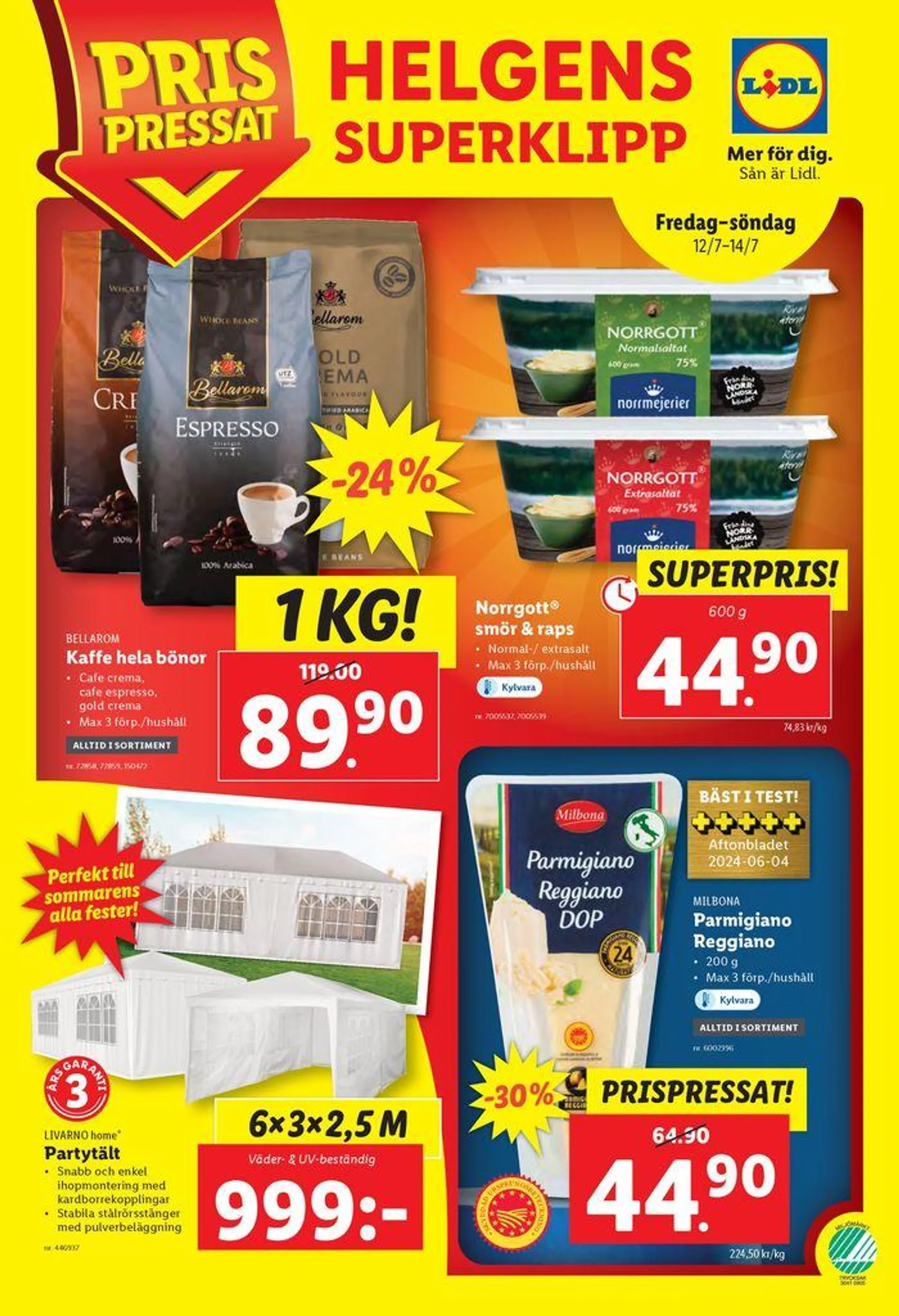 Fantastiskt erbjudande för alla kunder från 8 juli till 9 juni 2024 - Reklamblad sidor 29