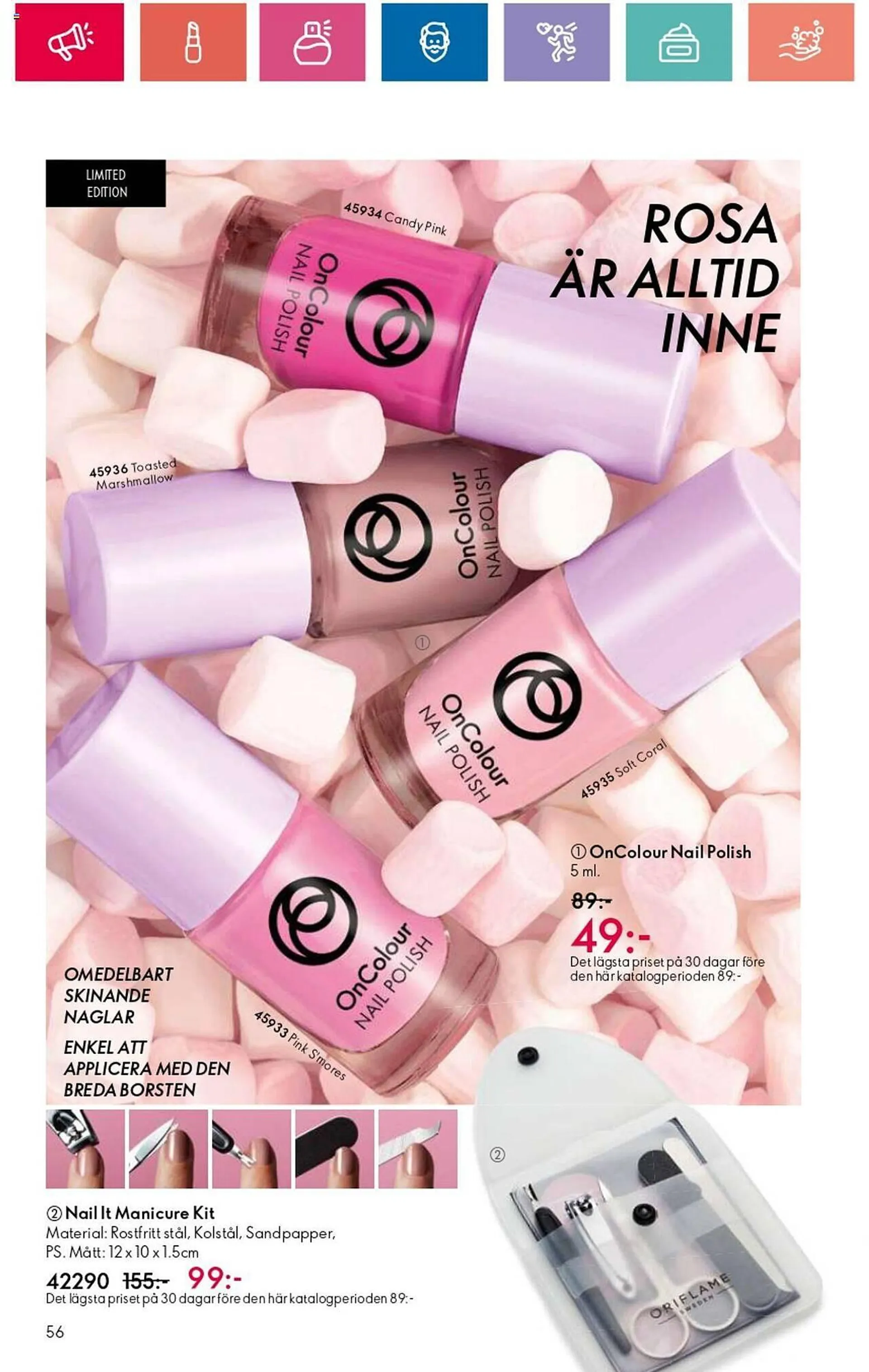 Oriflame reklamblad från 1 augusti till 21 augusti 2024 - Reklamblad sidor 56