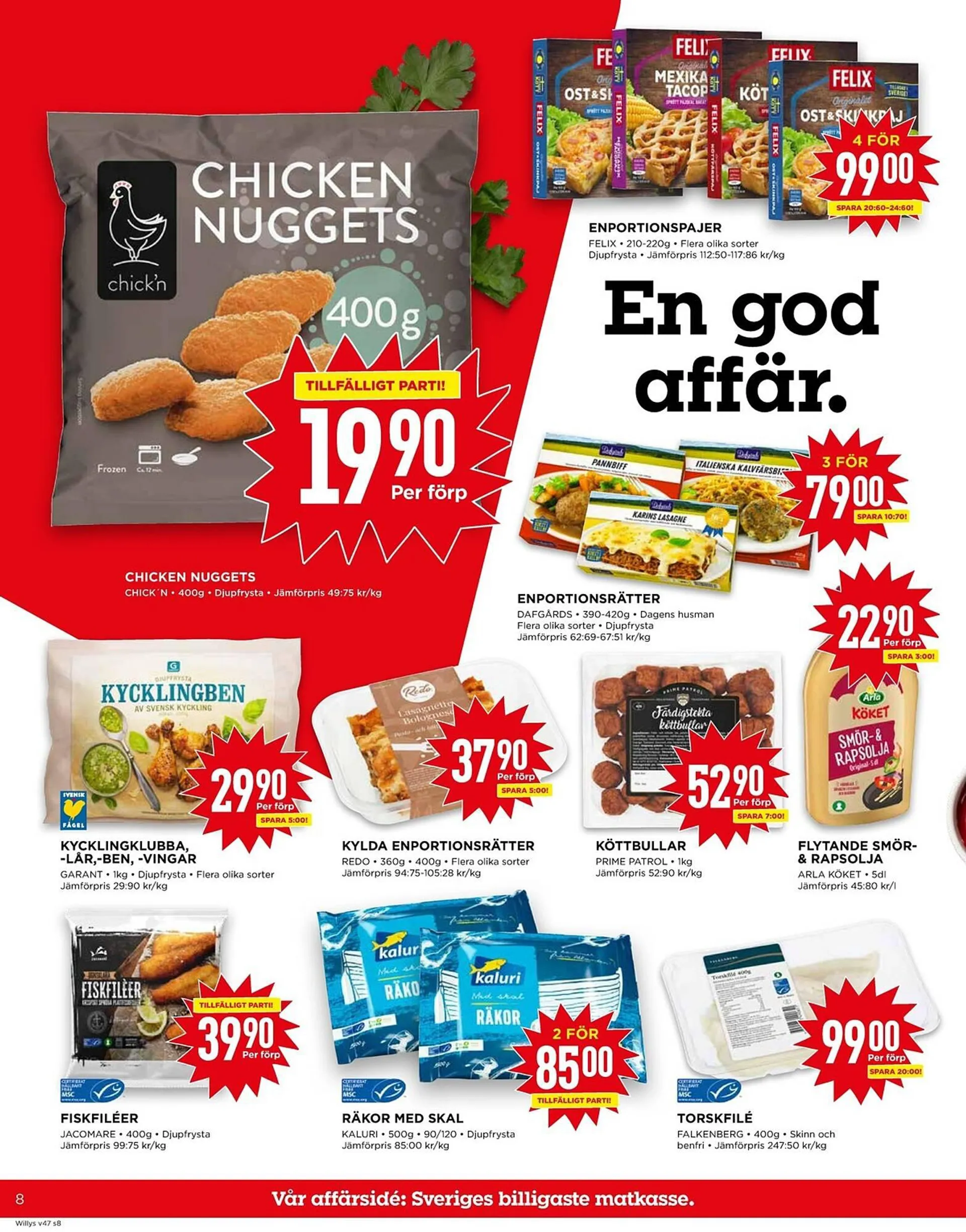 Willys reklamblad från 20 november till 26 november 2023 - Reklamblad sidor 8