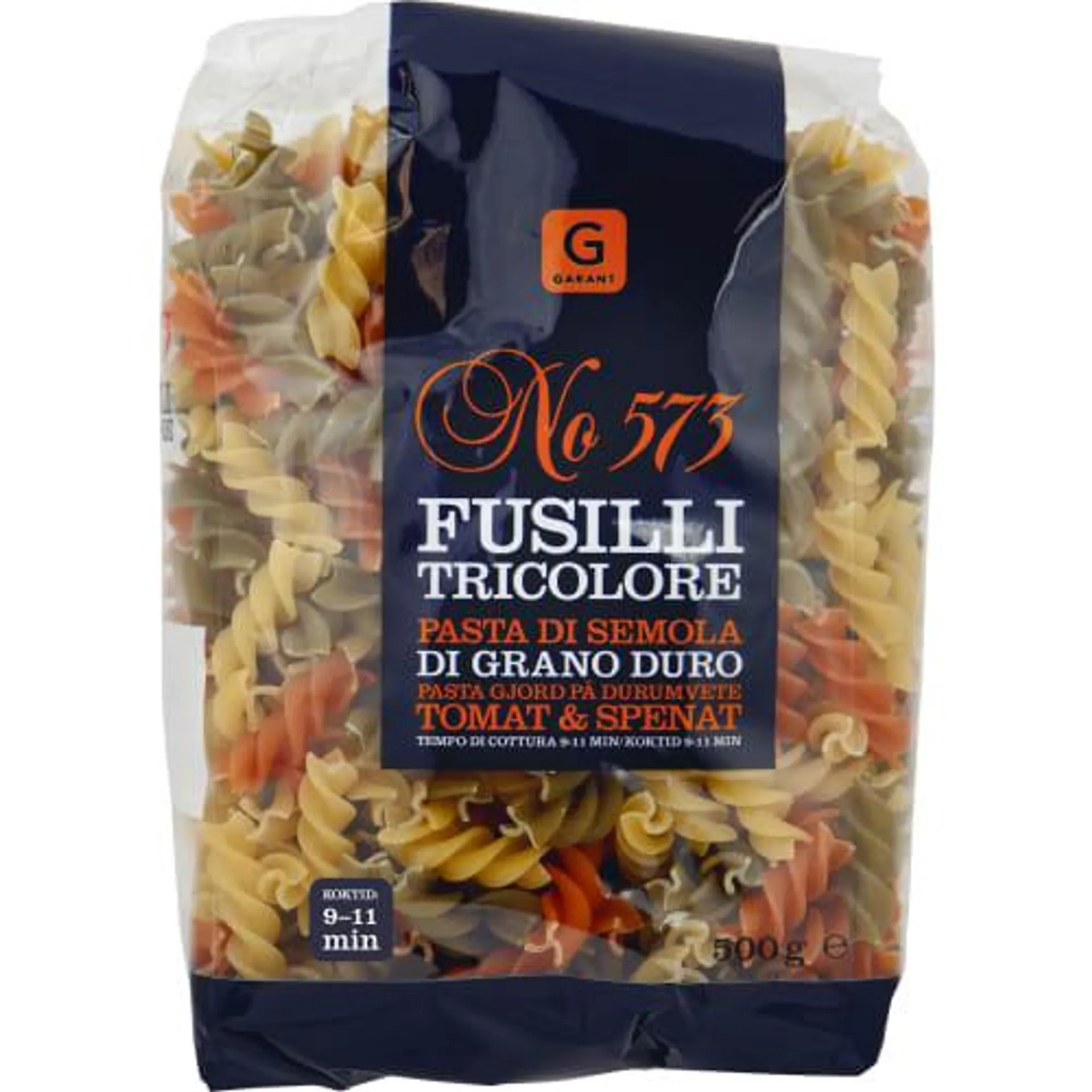 Fusilli Tricolore Pasta