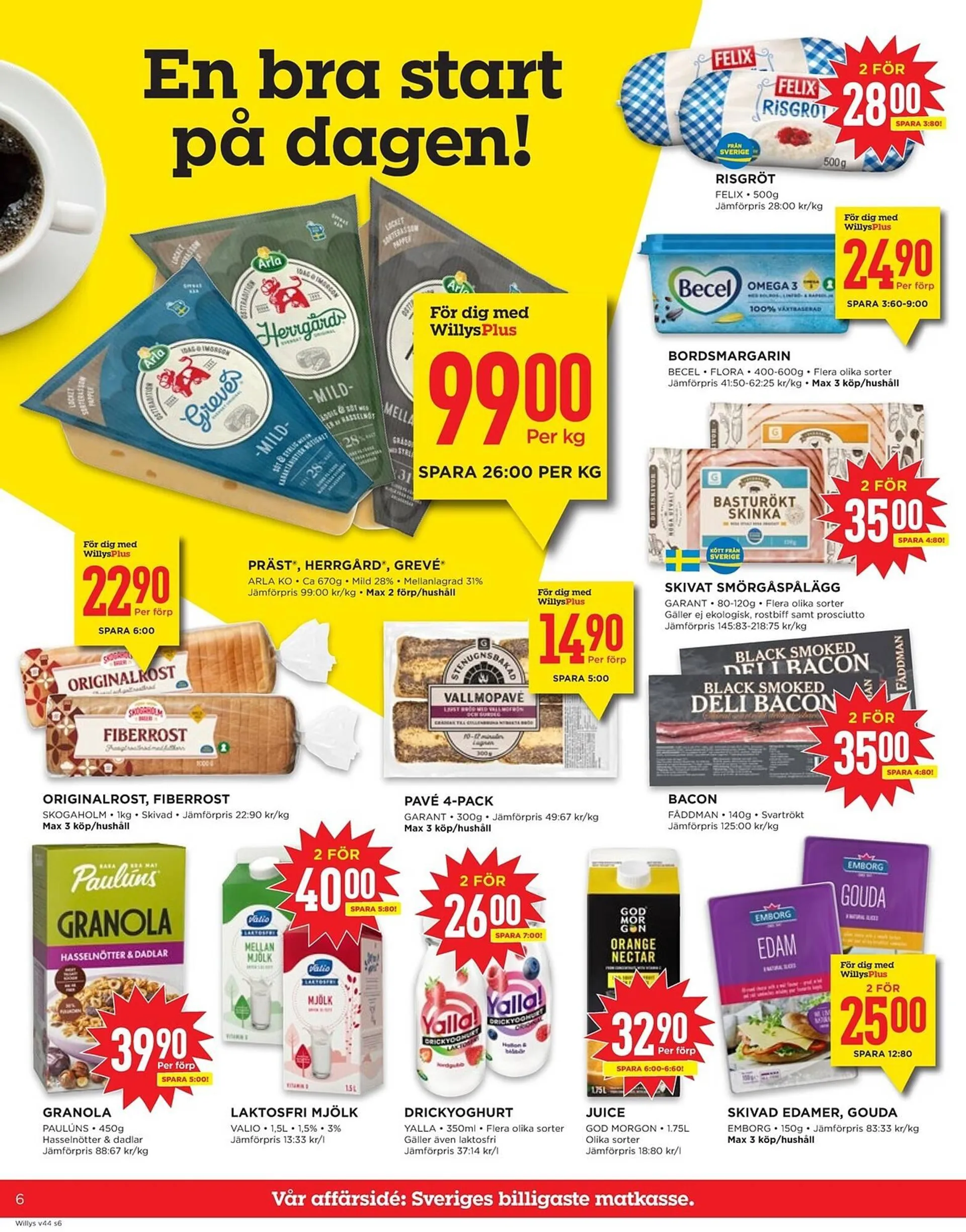 Willys reklamblad från 28 oktober till 3 november 2024 - Reklamblad sidor 6