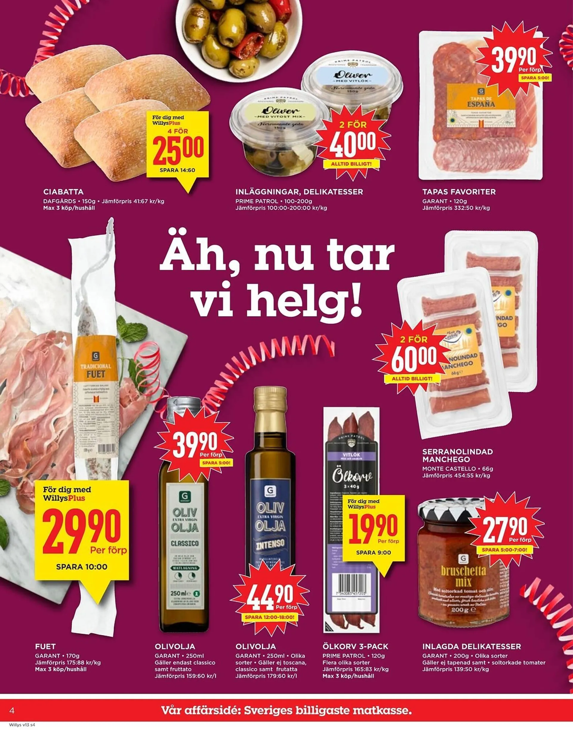 Willys reklamblad från 24 mars till 30 mars 2025 - Reklamblad sidor 4