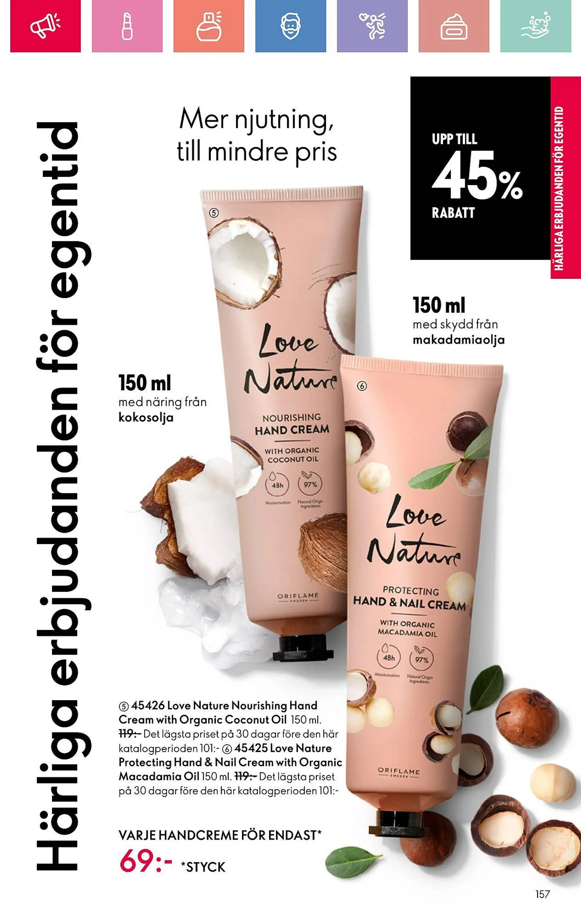 Oriflame reklamblad från 3 januari till 22 januari 2025 - Reklamblad sidor 157