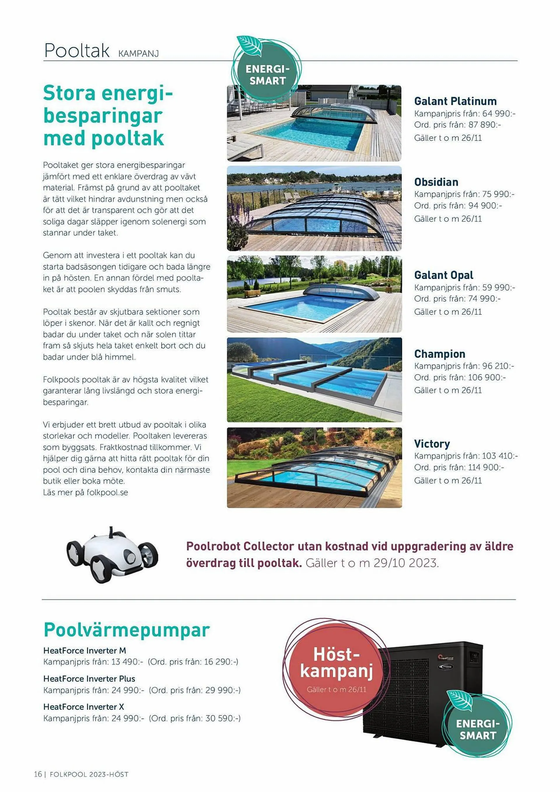 Folkpool reklamblad från 17 september till 28 oktober 2023 - Reklamblad sidor 16