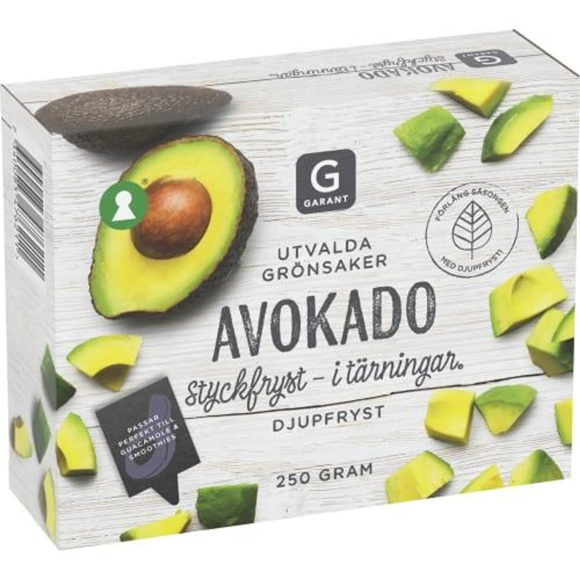 Avokado Tärningar Fryst