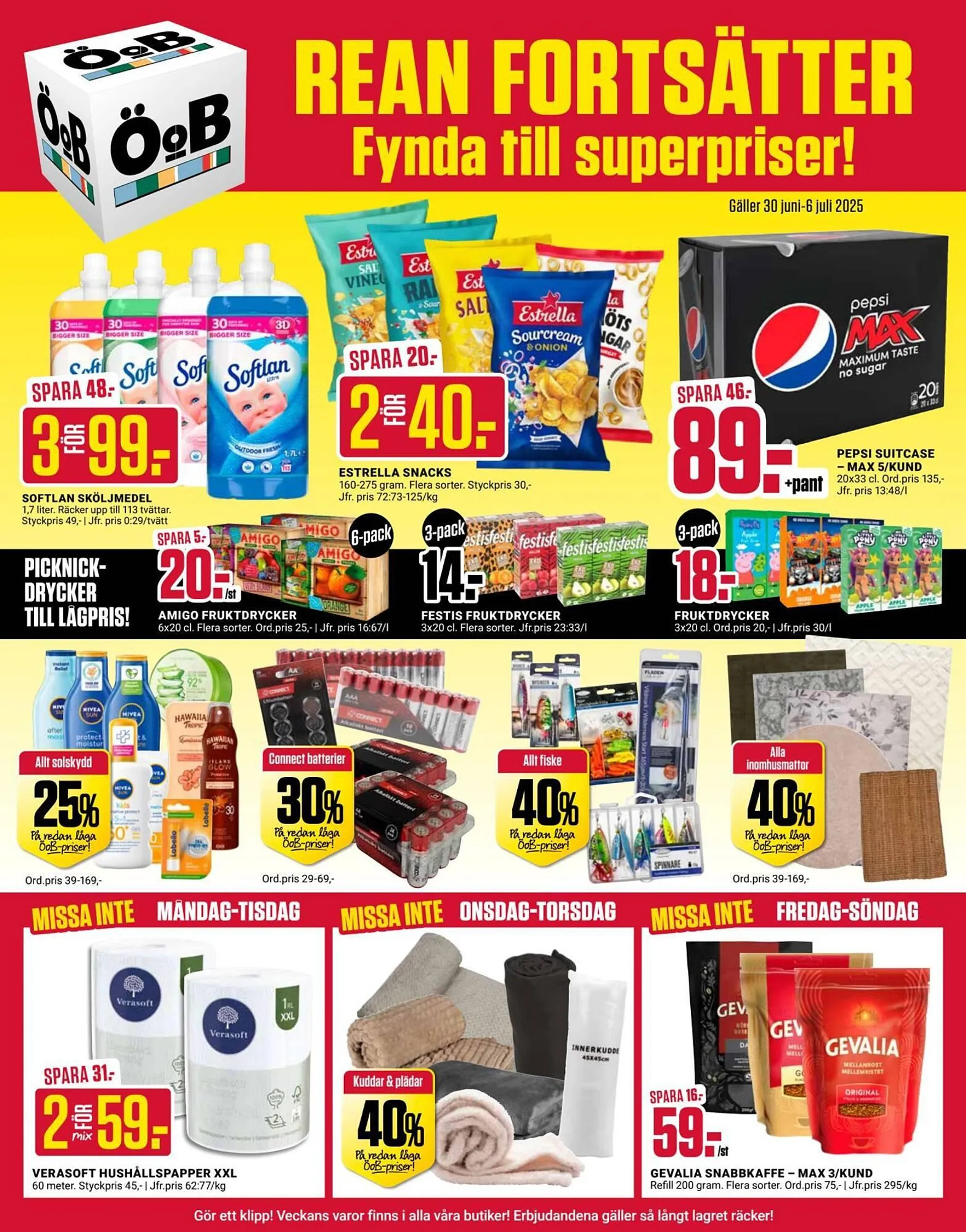 ÖoB reklamblad från 30 juni till 7 juli 2025 - Reklamblad sidor 1