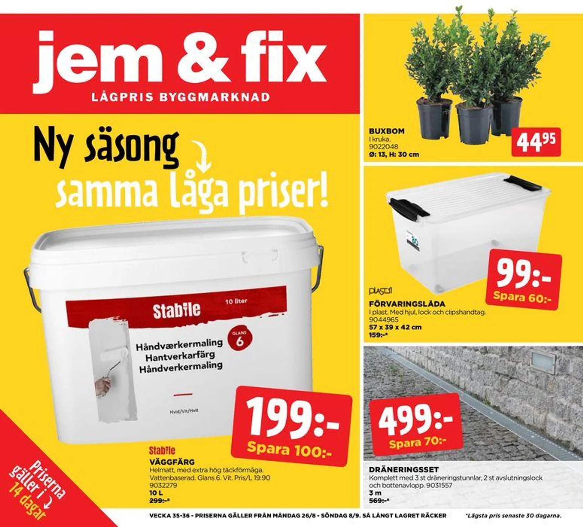 Jem&Fix reklamblad - 1