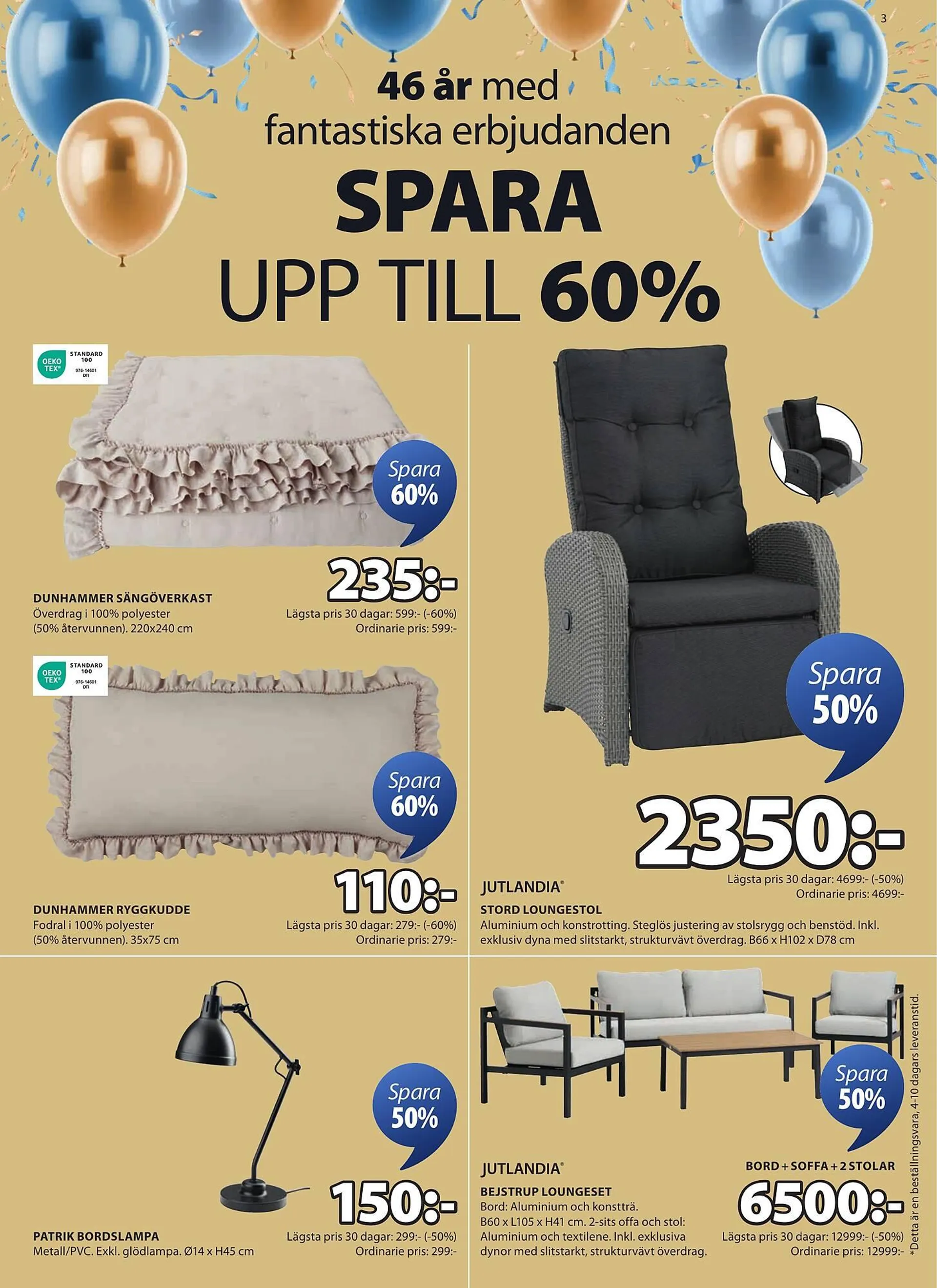 JYSK reklamblad från 31 mars till 13 april 2025 - Reklamblad sidor 3