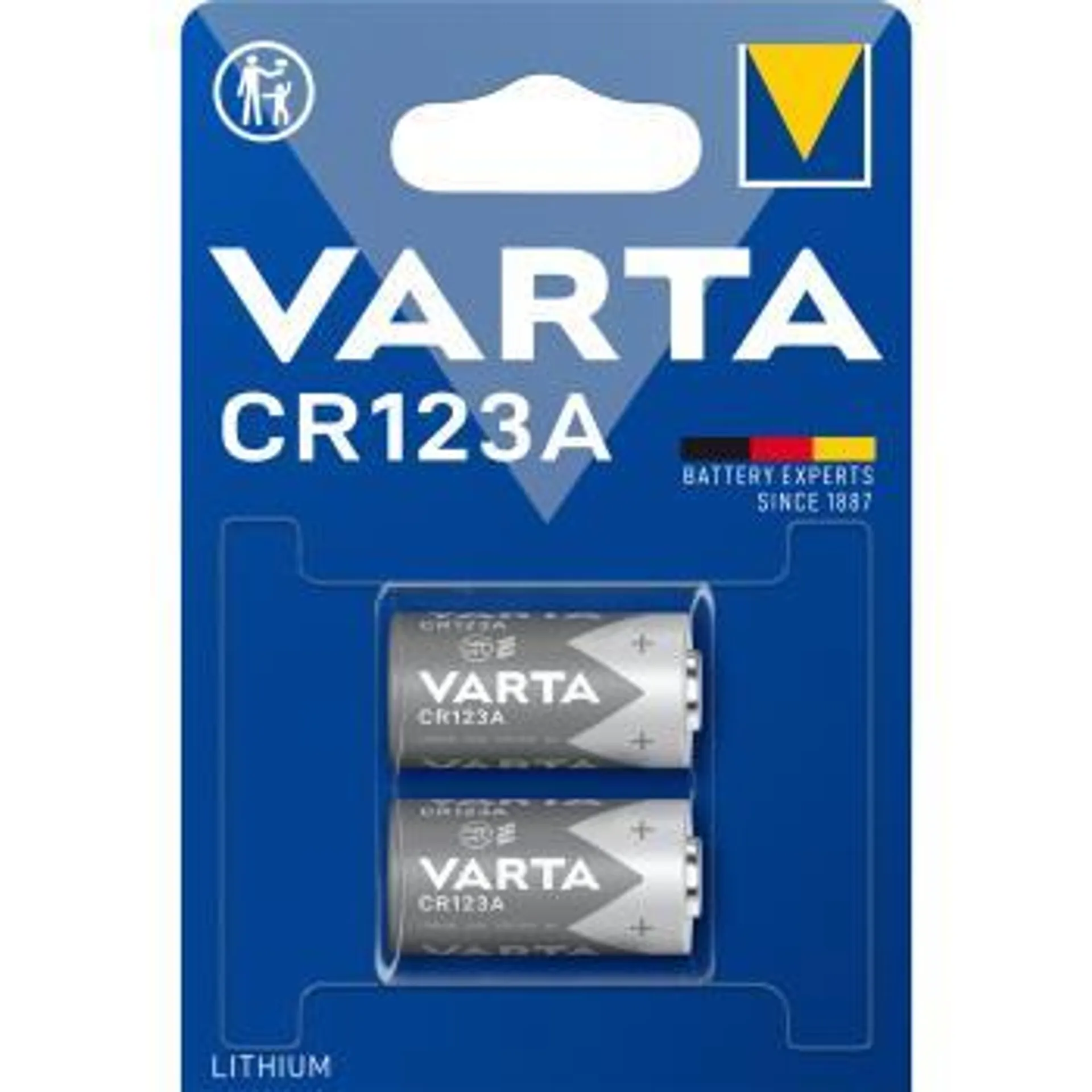 Varta: CR123A 3V Lithiumbatteri 2-pack