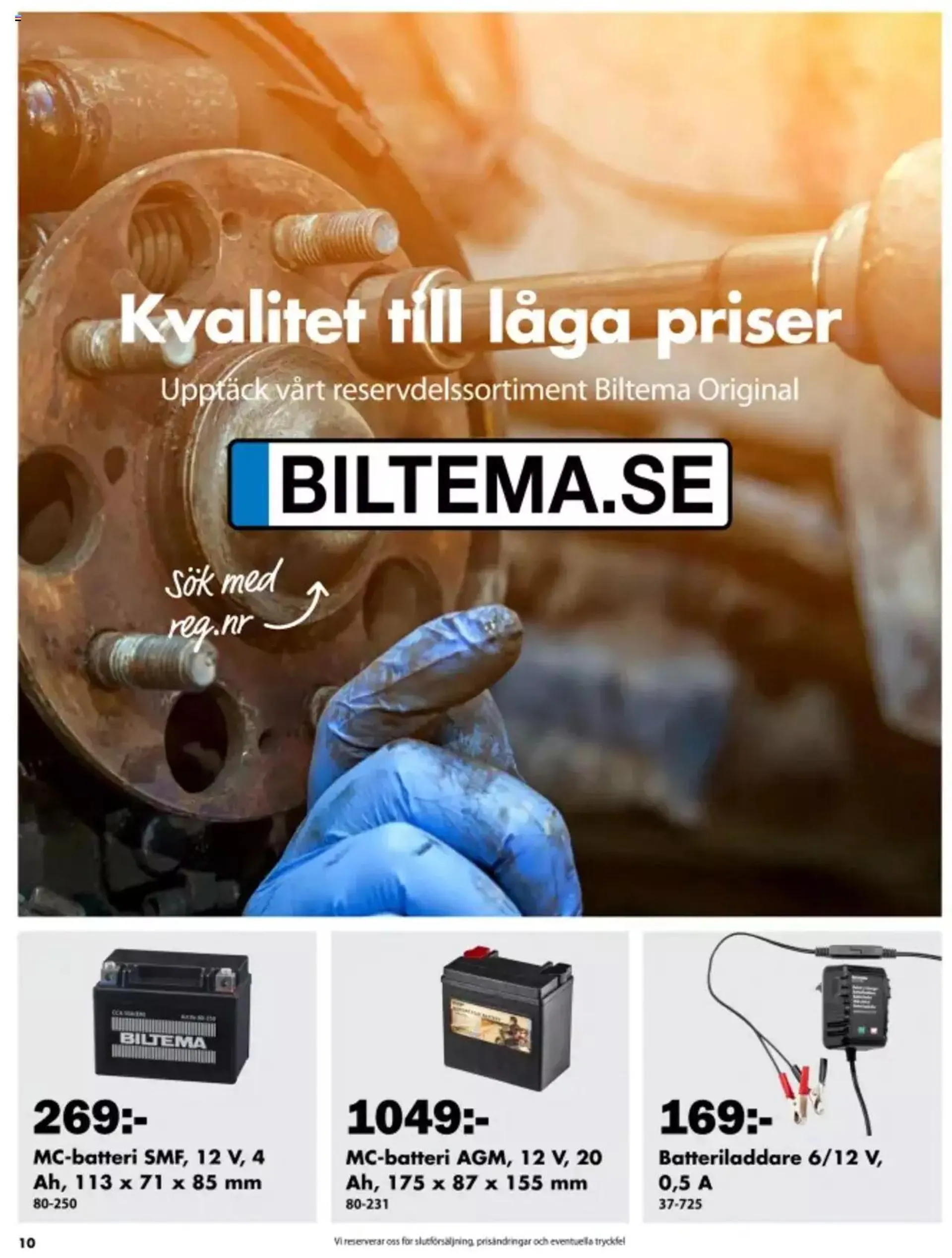 Biltema - erbjudanden från 22 mars till 31 december 2024 - Reklamblad sidor 10