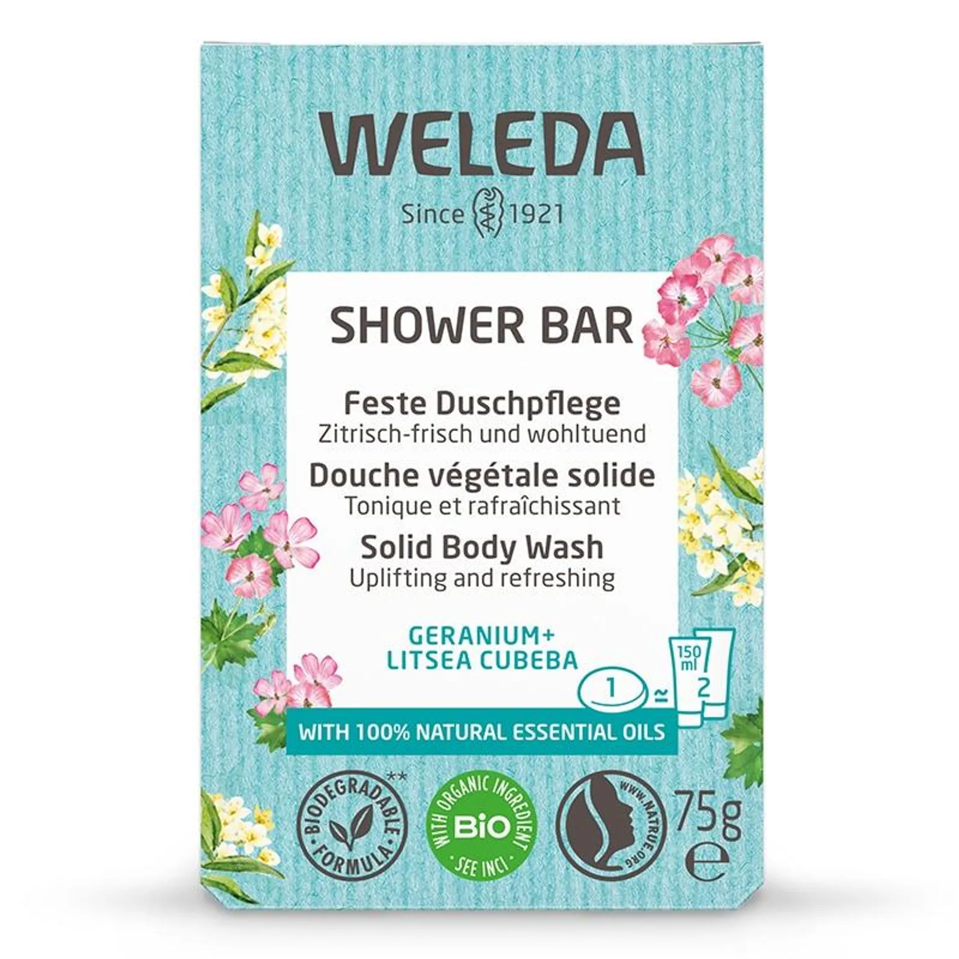 Solid Body Wash Geranium + Litsea Cubeba Soap