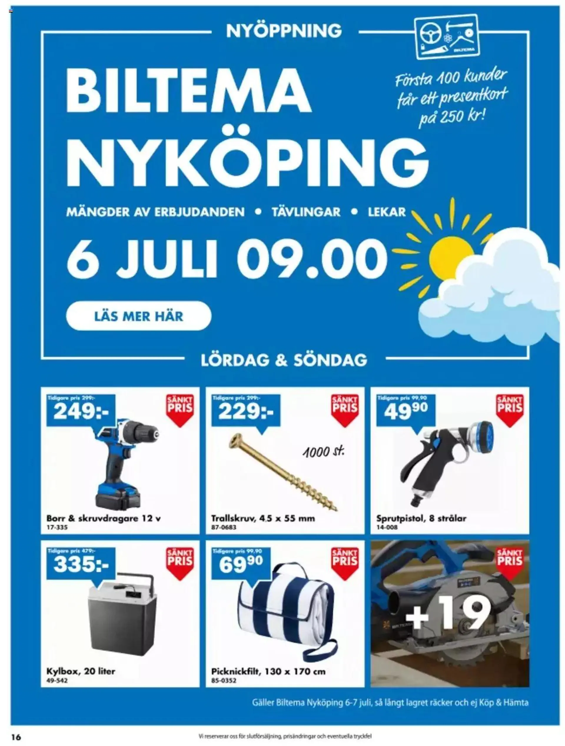 Biltema - erbjudanden från 25 juni till 31 december 2024 - Reklamblad sidor 16