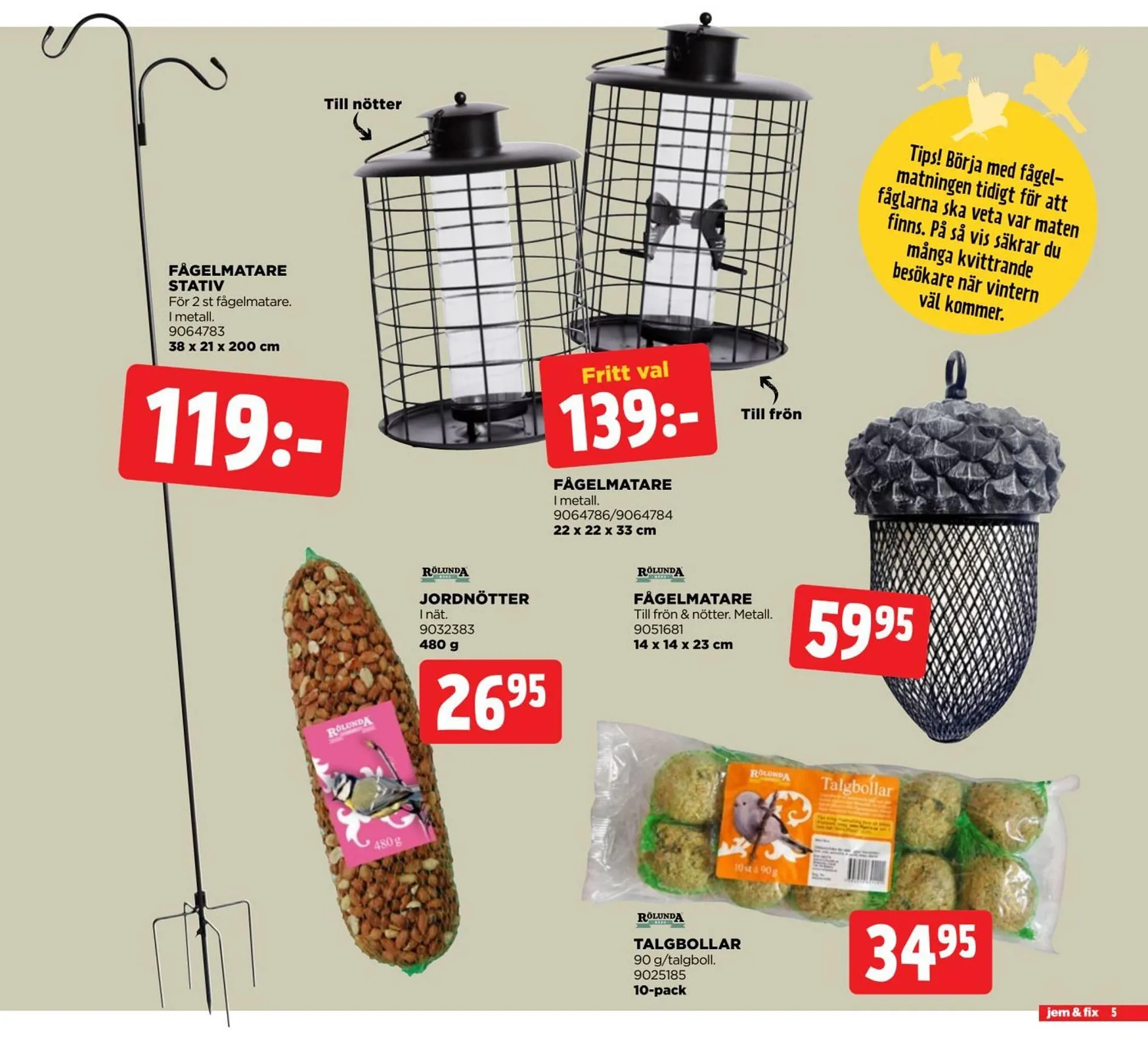 Jem&Fix reklamblad från 6 oktober till 20 oktober 2024 - Reklamblad sidor 5