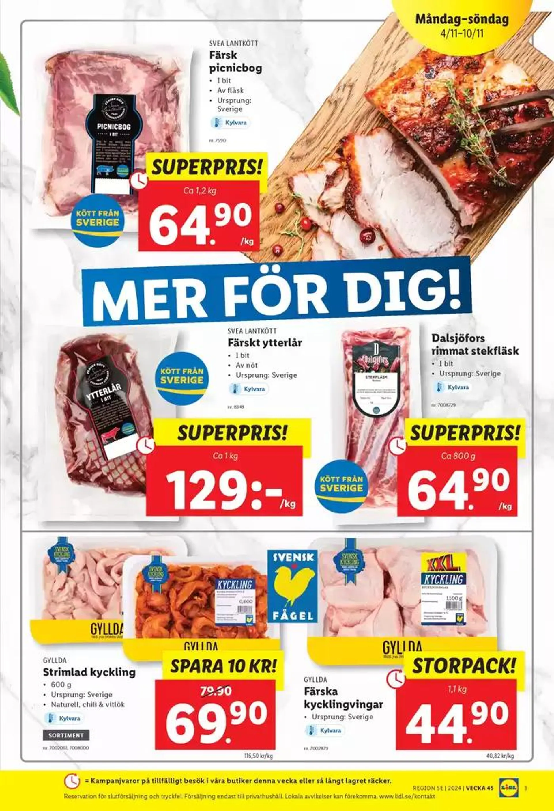 Nationell ERBJUDANDEN VECKA 45 från 4 november till 10 november 2024 - Reklamblad sidor 3