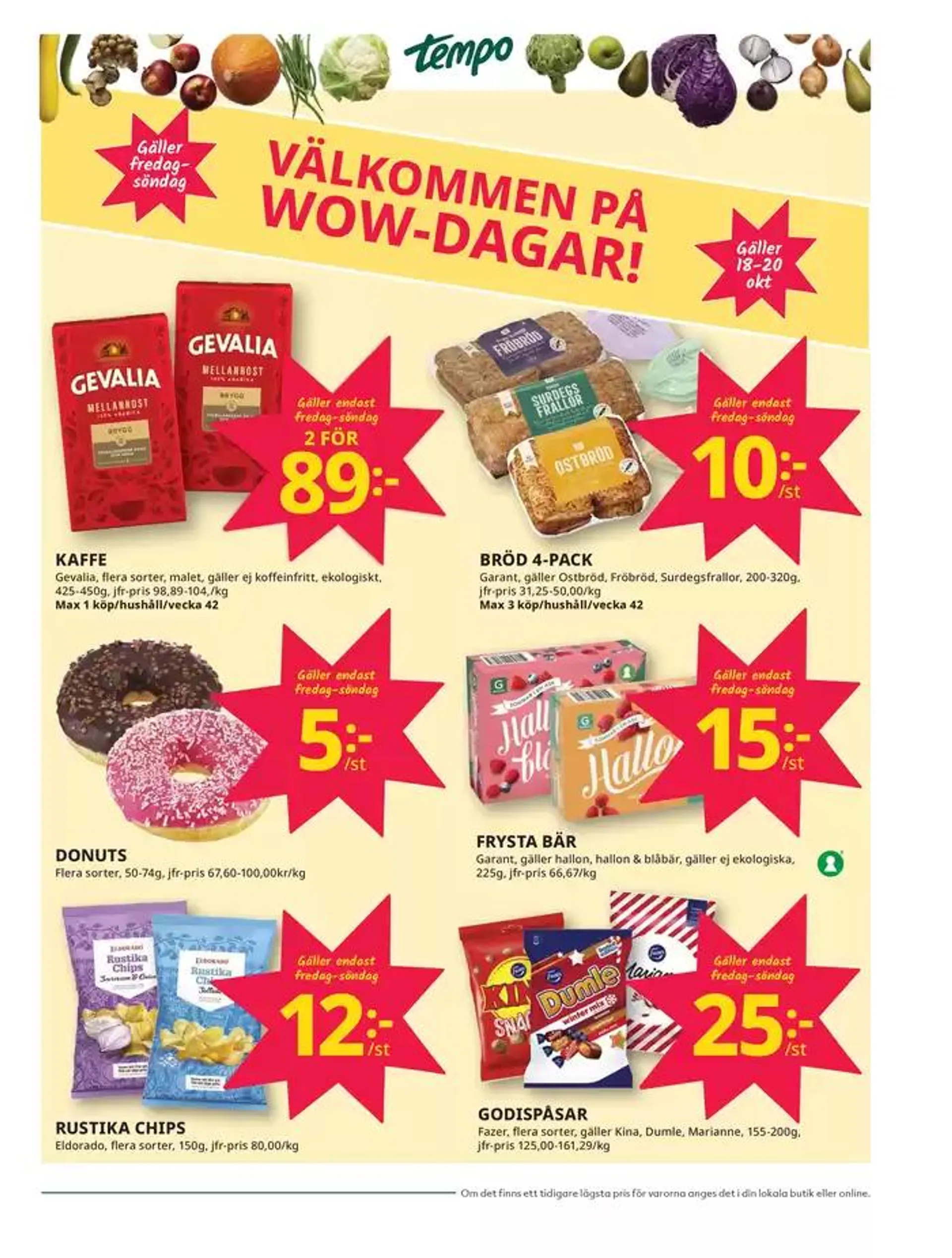 Veckans erbjudanden Tempo från 15 oktober till 29 oktober 2024 - Reklamblad sidor 3