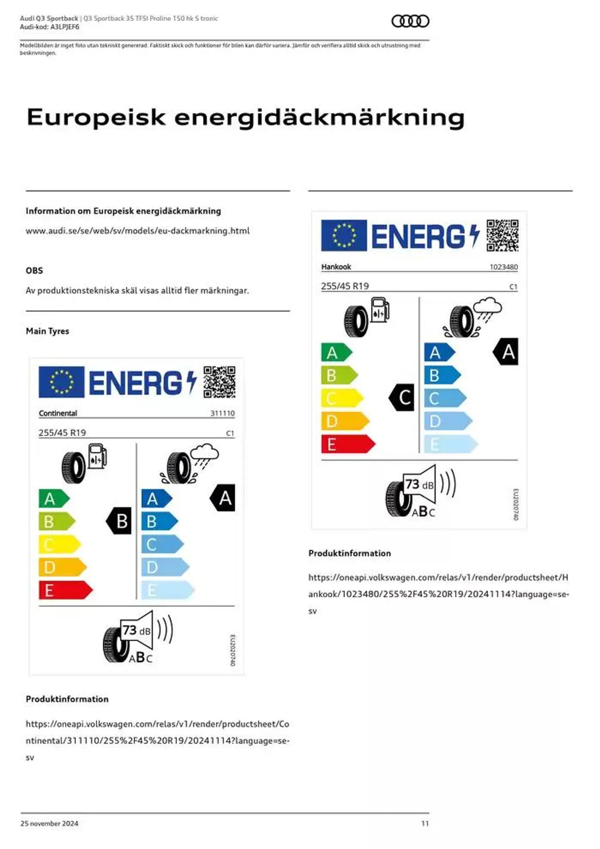 Audi Q3 Sportback från 25 november till 25 november 2025 - Reklamblad sidor 11
