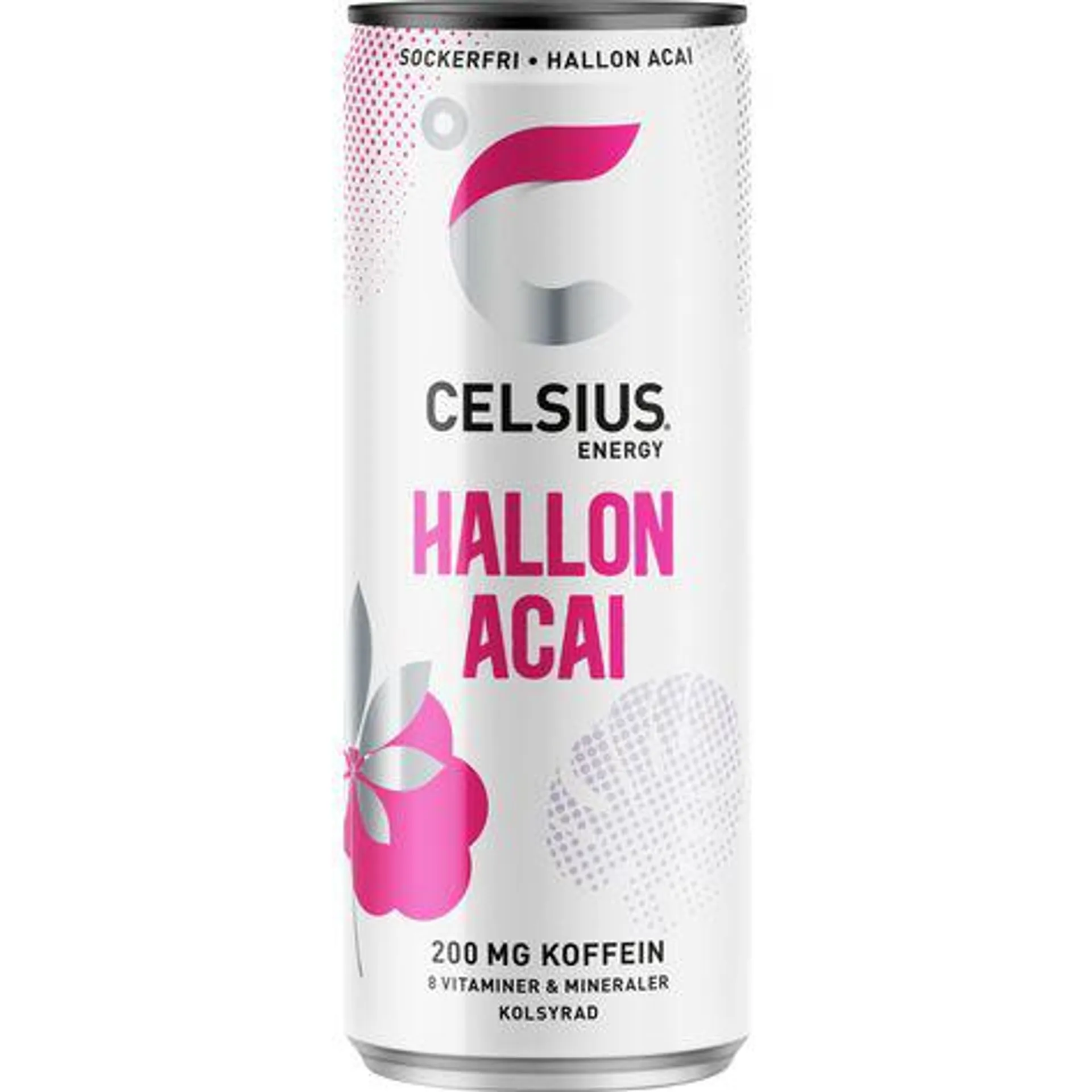 Hallon Acai Energidryck Burk