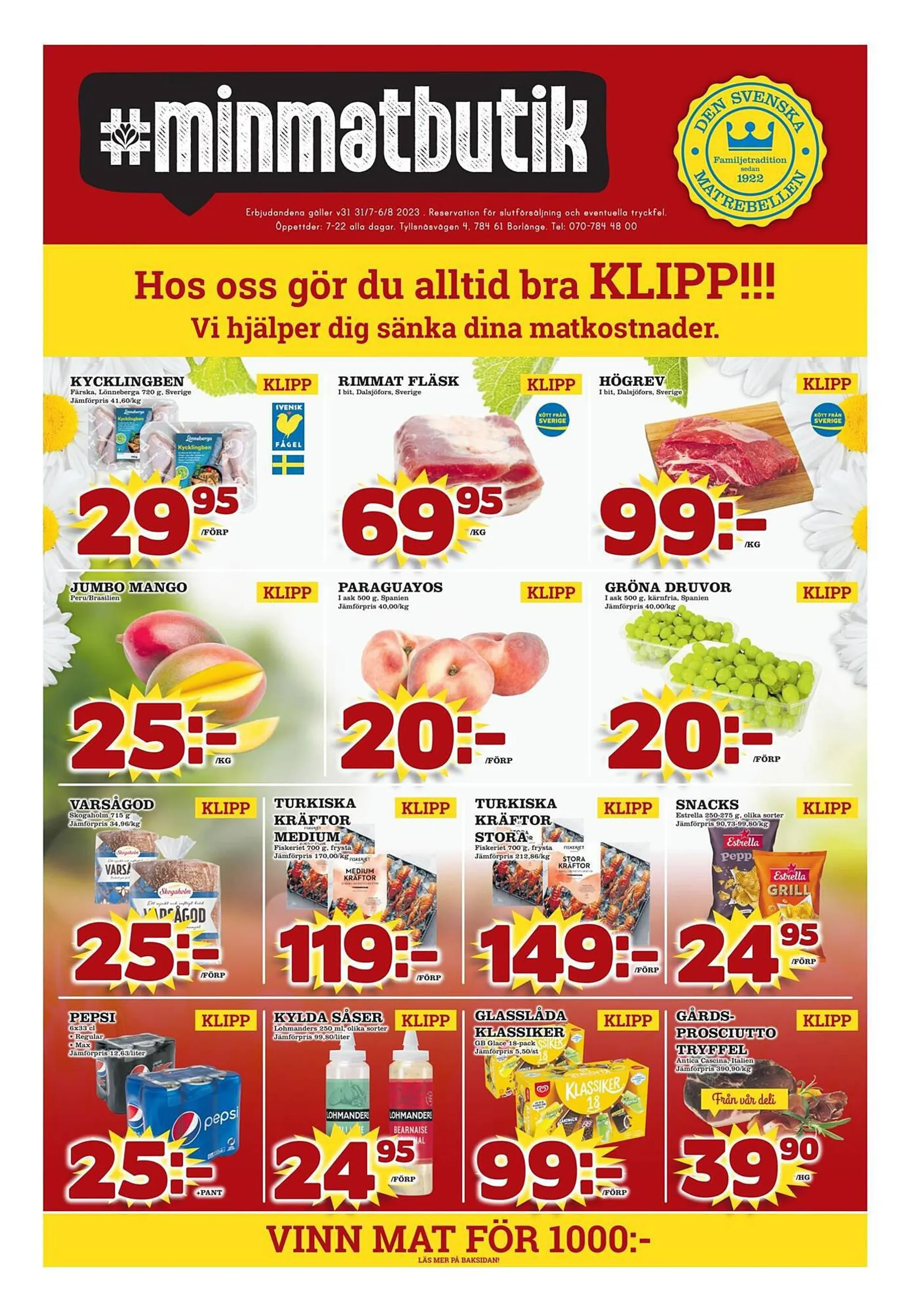 minmatbutik reklamblad - 1