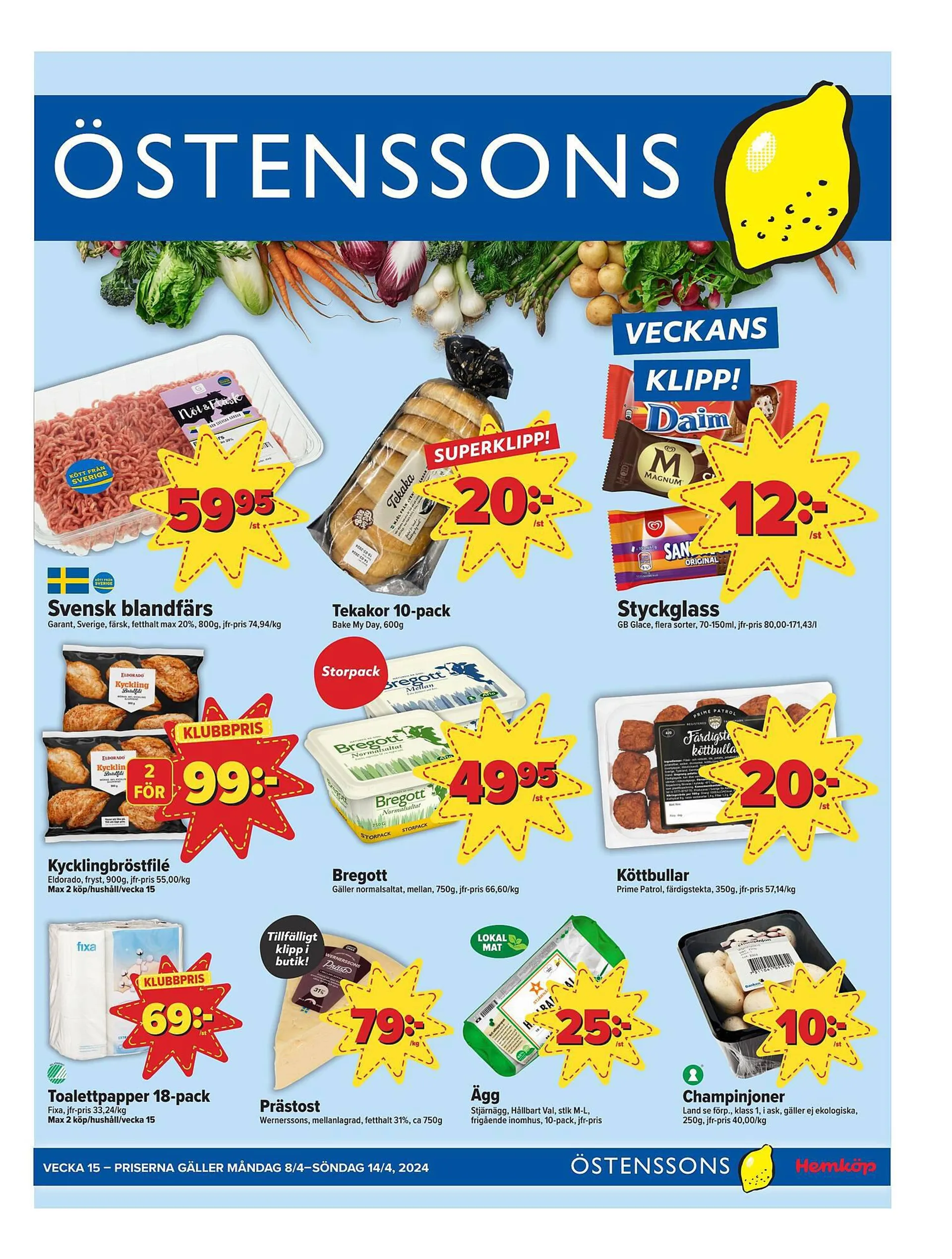 Östenssons reklamblad från 8 april till 14 april 2024 - Reklamblad sidor 