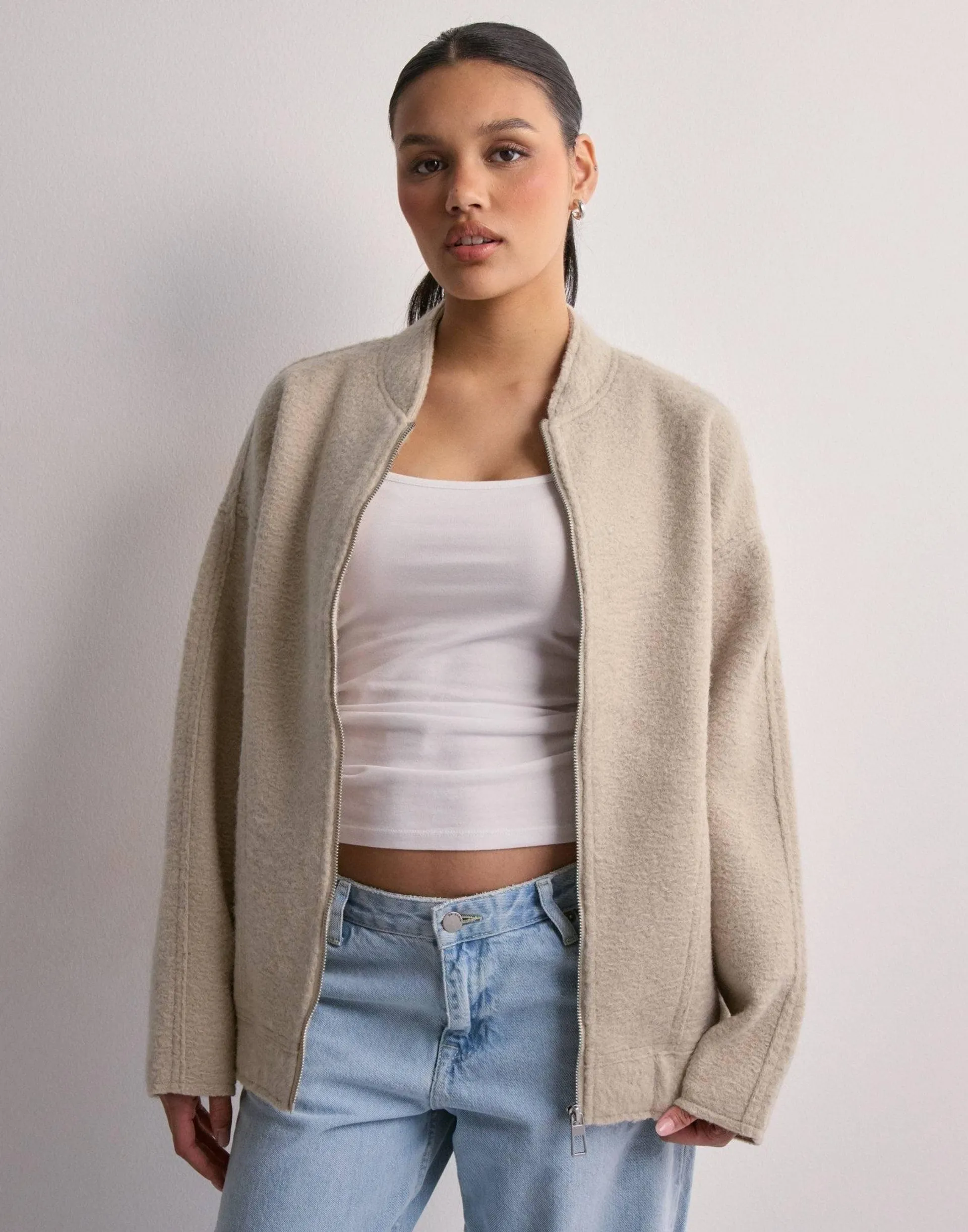 ONLSANNE BOUCLE OVERSIZE BOMBER CS