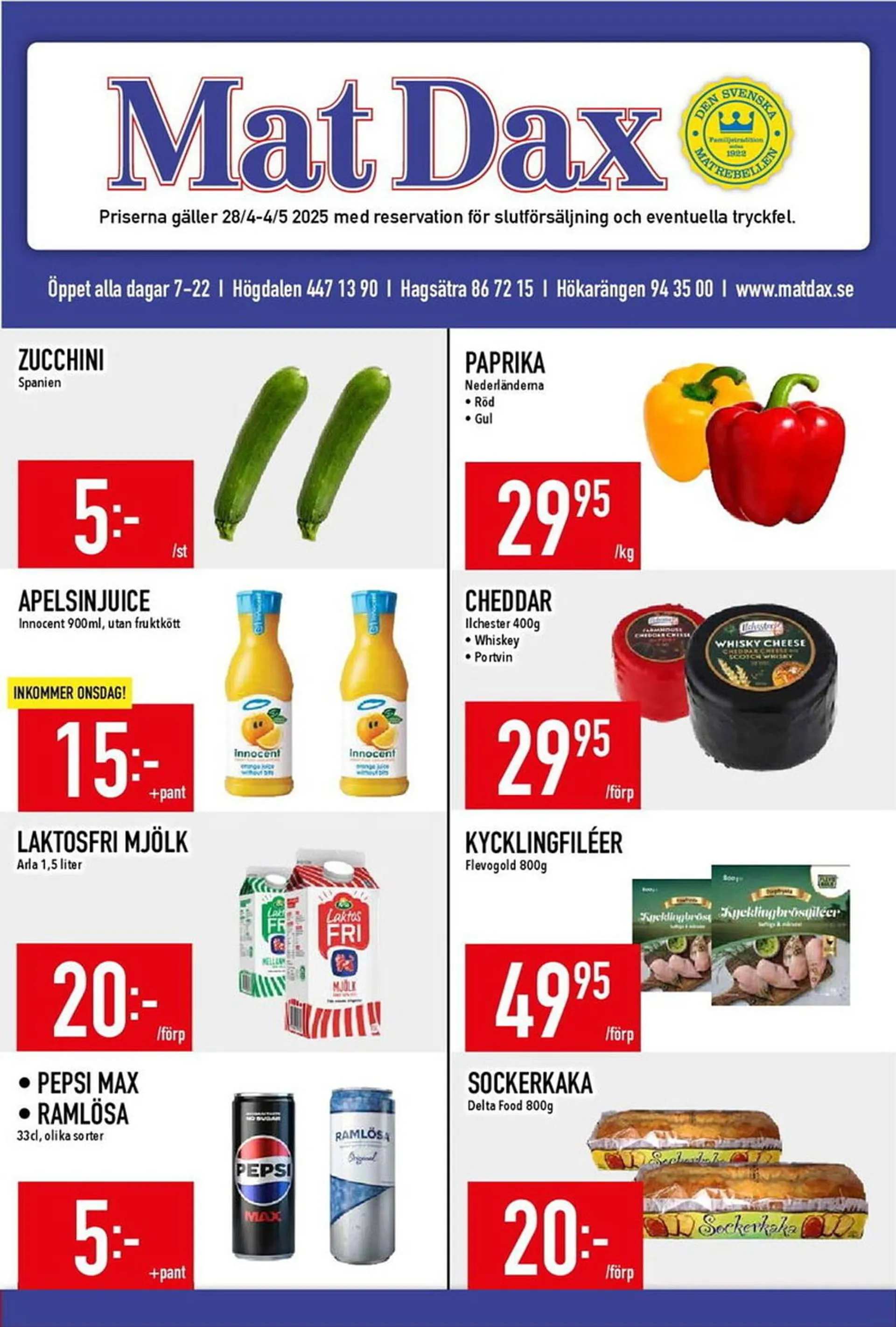 Matdax reklamblad - 1