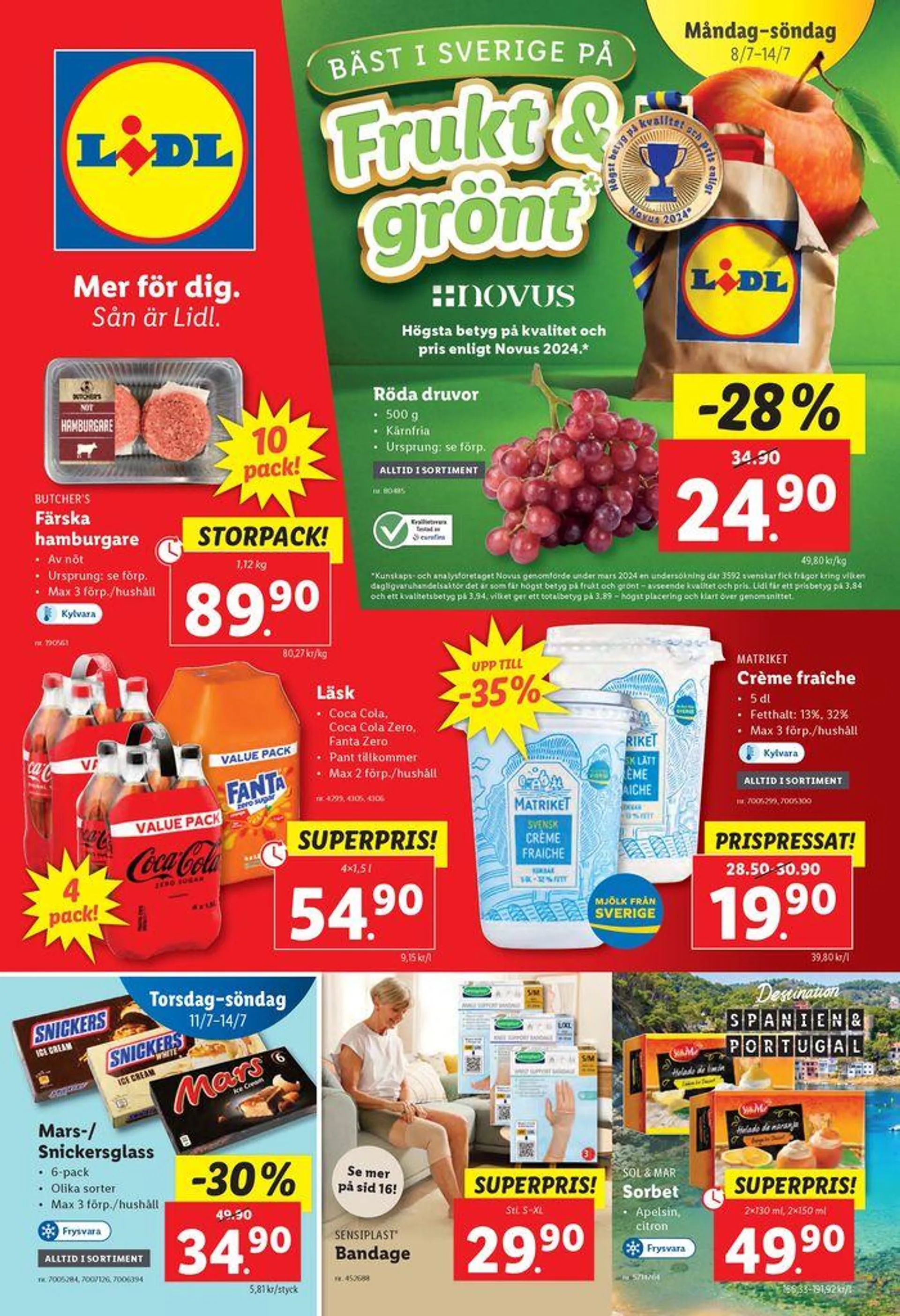 Fantastiskt erbjudande för alla kunder från 8 juli till 9 juni 2024 - Reklamblad sidor 1