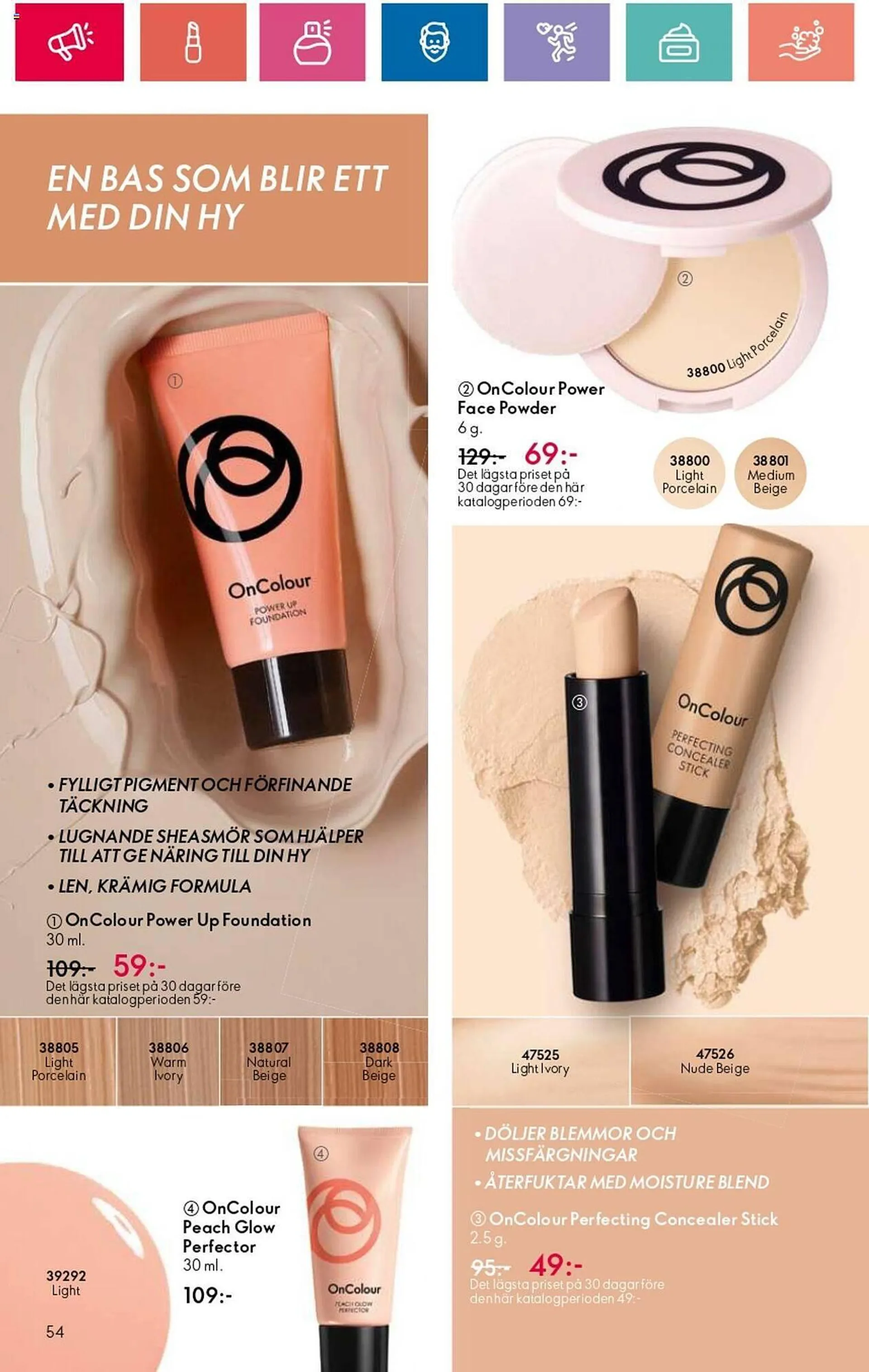 Oriflame reklamblad från 1 augusti till 21 augusti 2024 - Reklamblad sidor 54