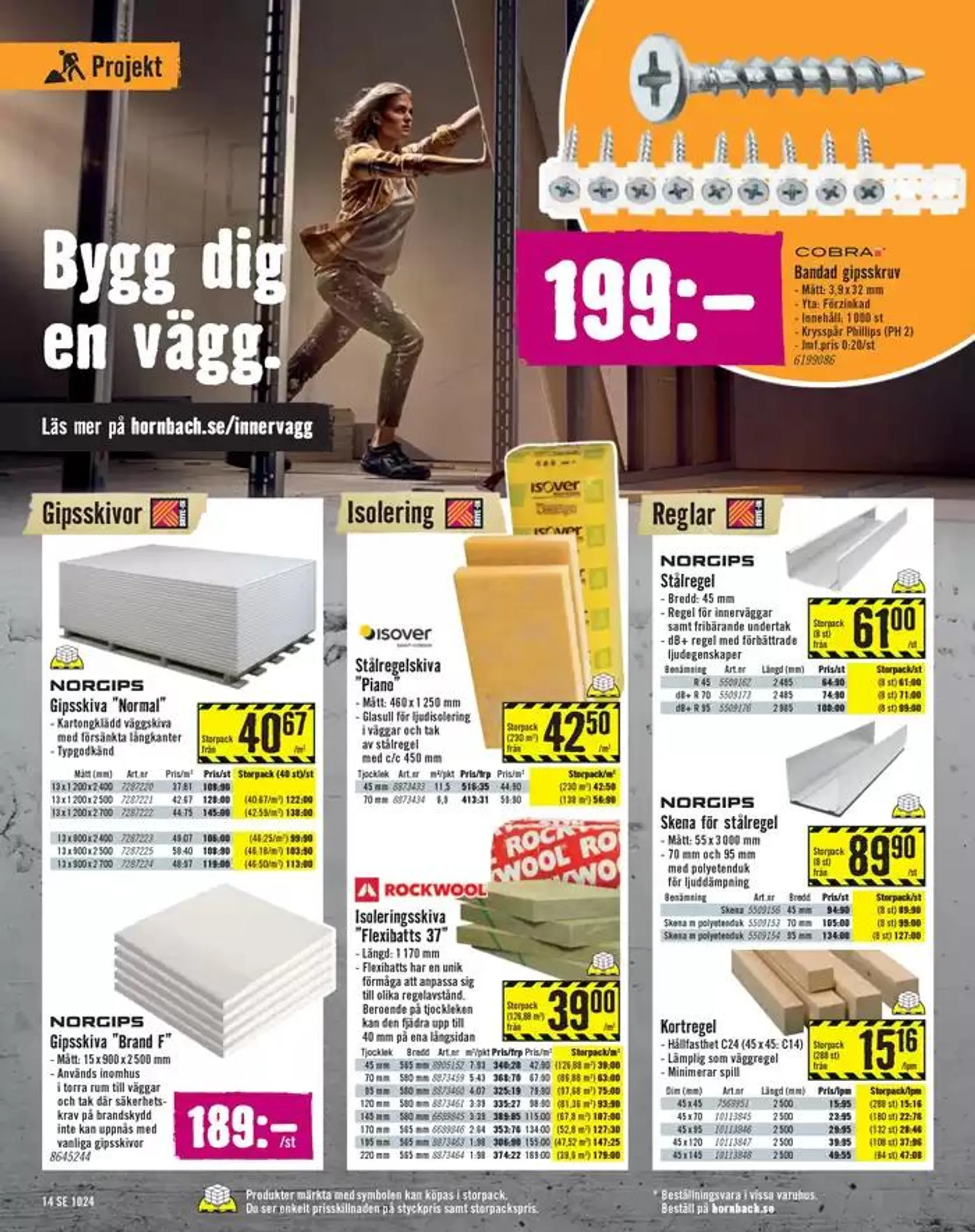  Hornbach reklamblad  från 9 oktober till 31 oktober 2024 - Reklamblad sidor 14