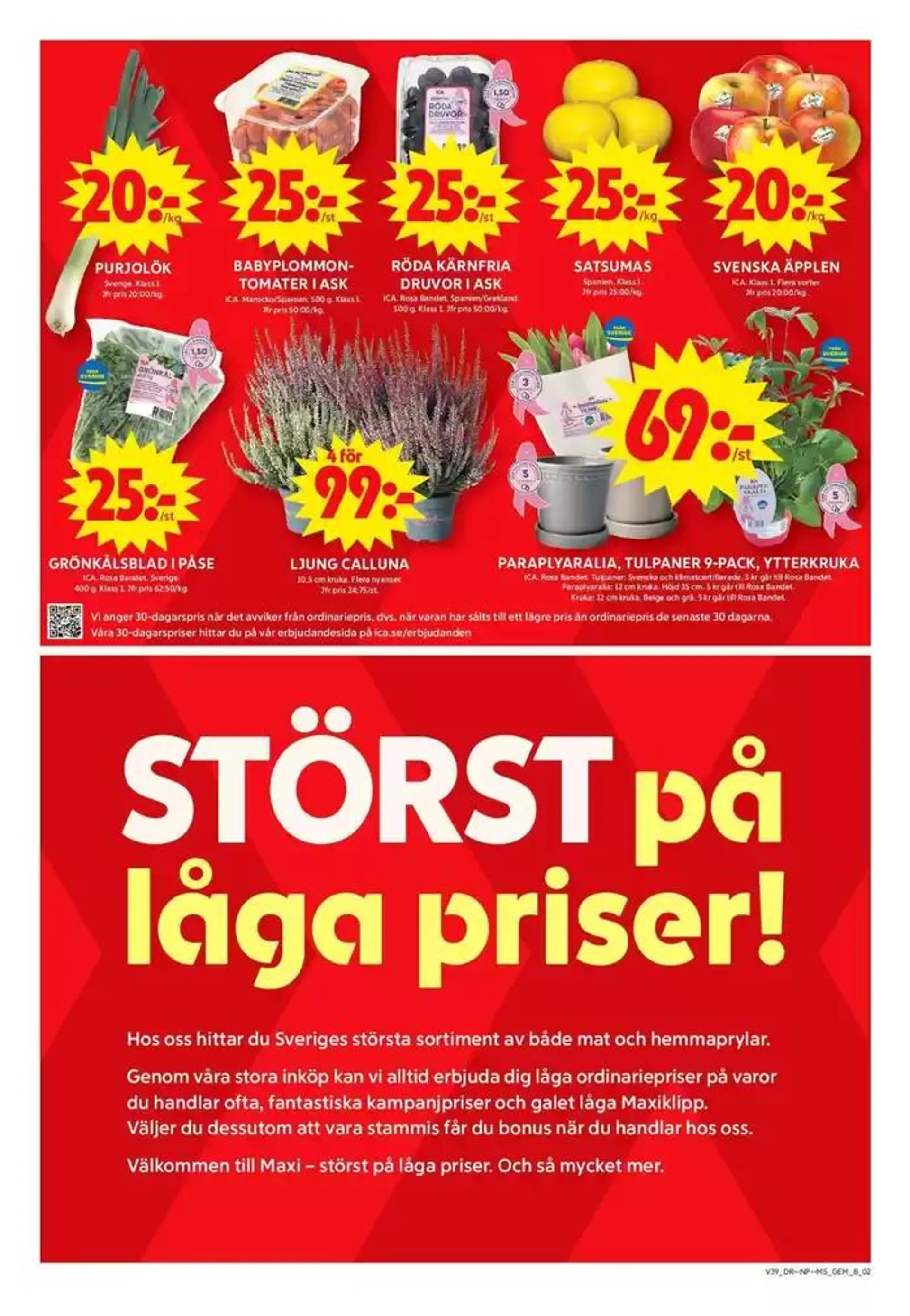 Fantastiskt erbjudande för alla kunder från 23 september till 7 oktober 2024 - Reklamblad sidor 12