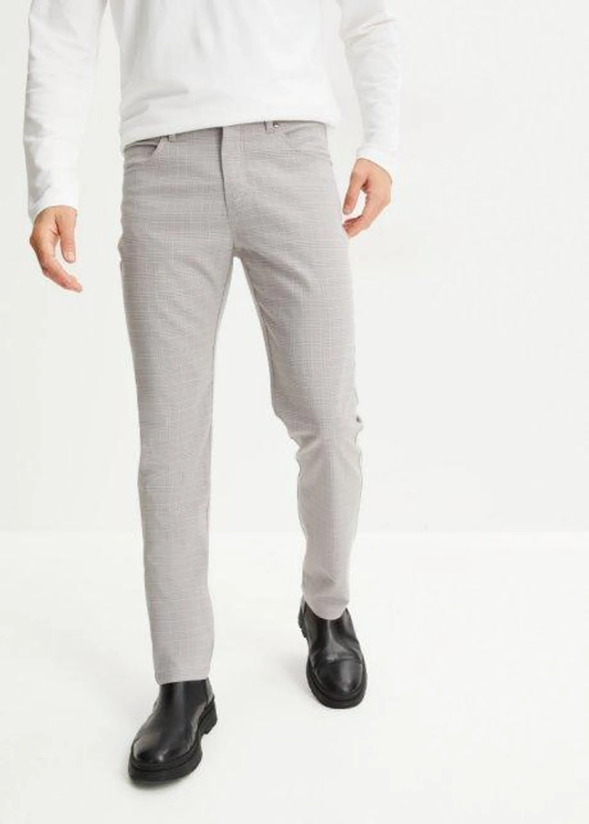 Pantaloni elasticizzati slim fit, straight