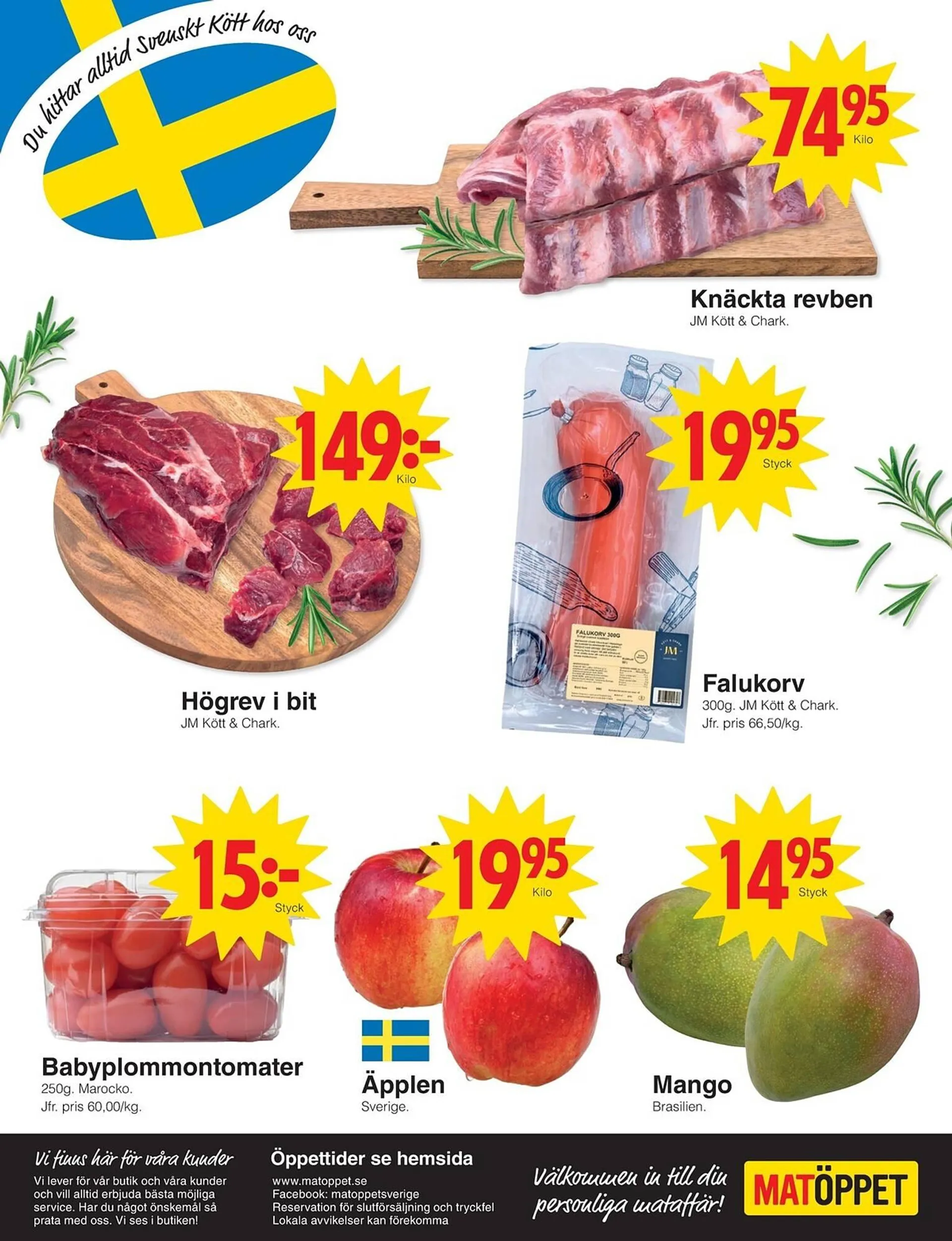 Matöppet reklamblad från 7 oktober till 13 oktober 2024 - Reklamblad sidor 4