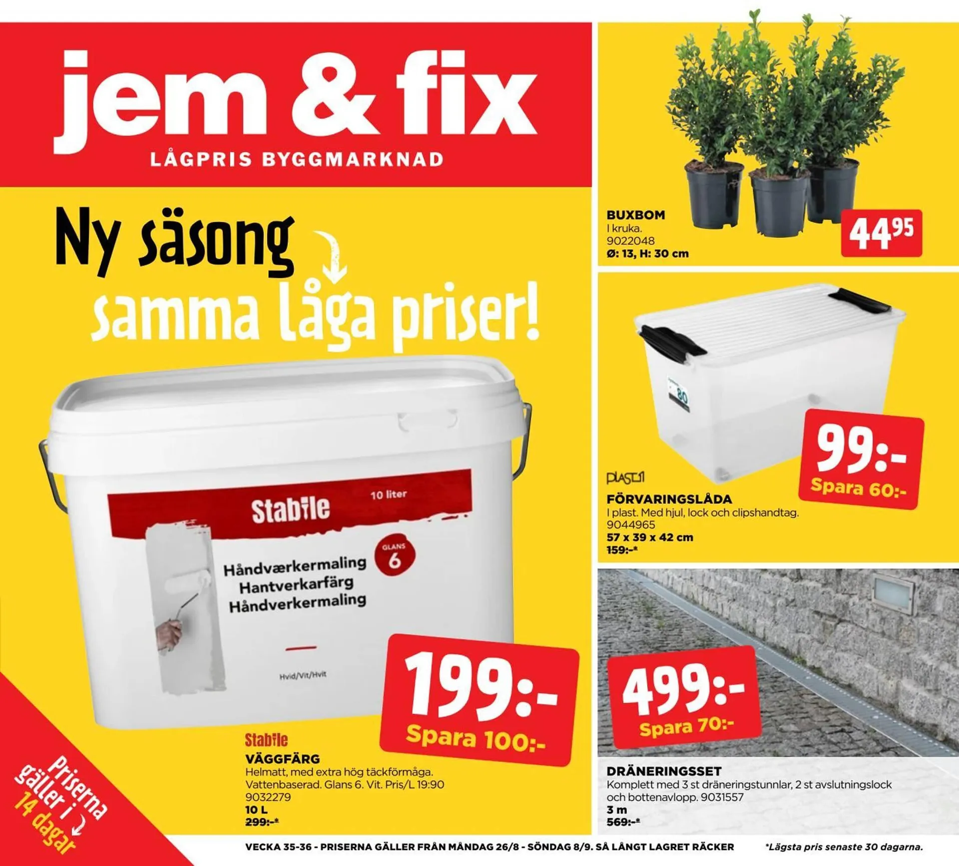 Jem&Fix reklamblad - 1