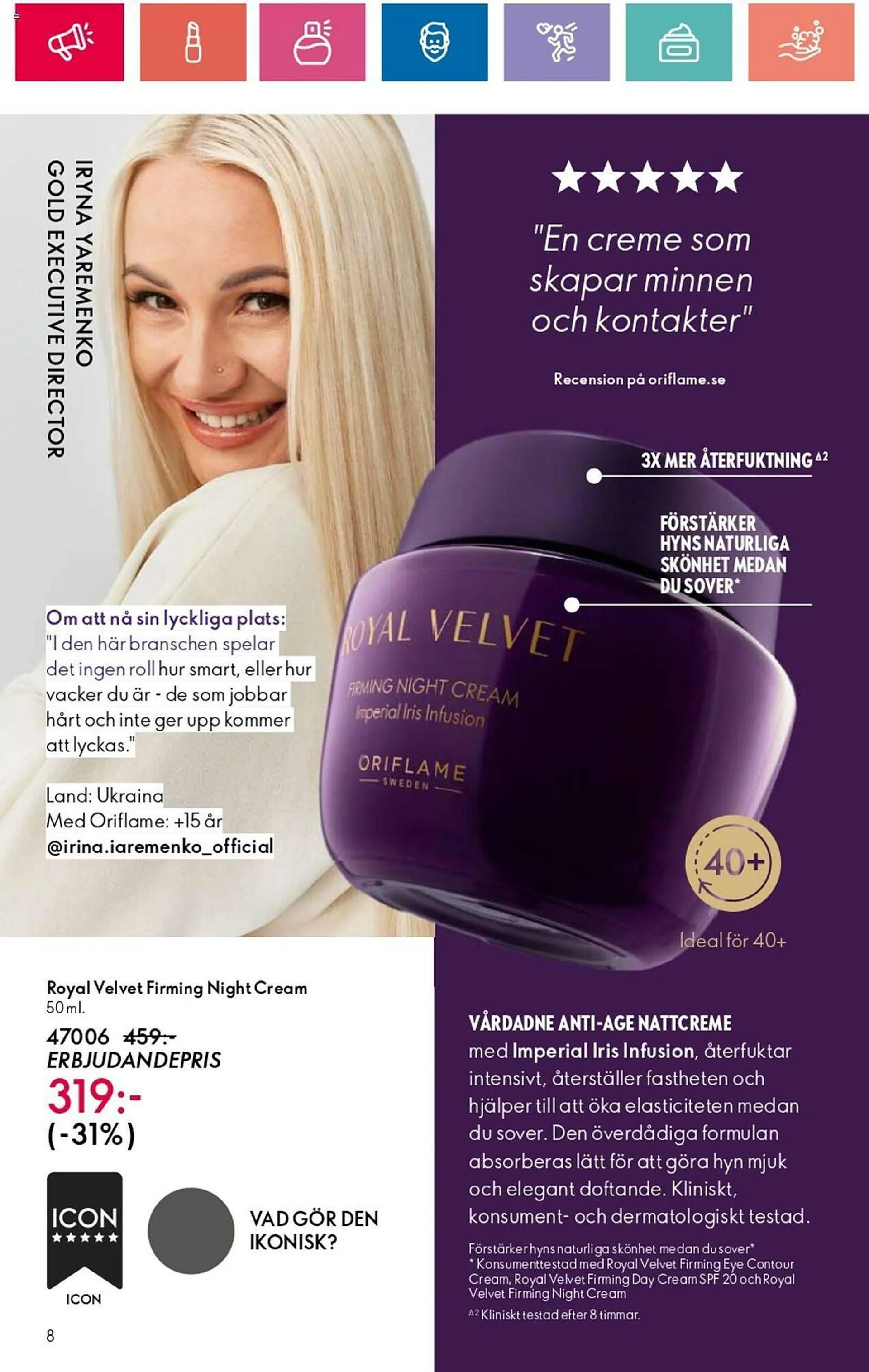 Oriflame reklamblad från 3 oktober till 23 oktober 2024 - Reklamblad sidor 8