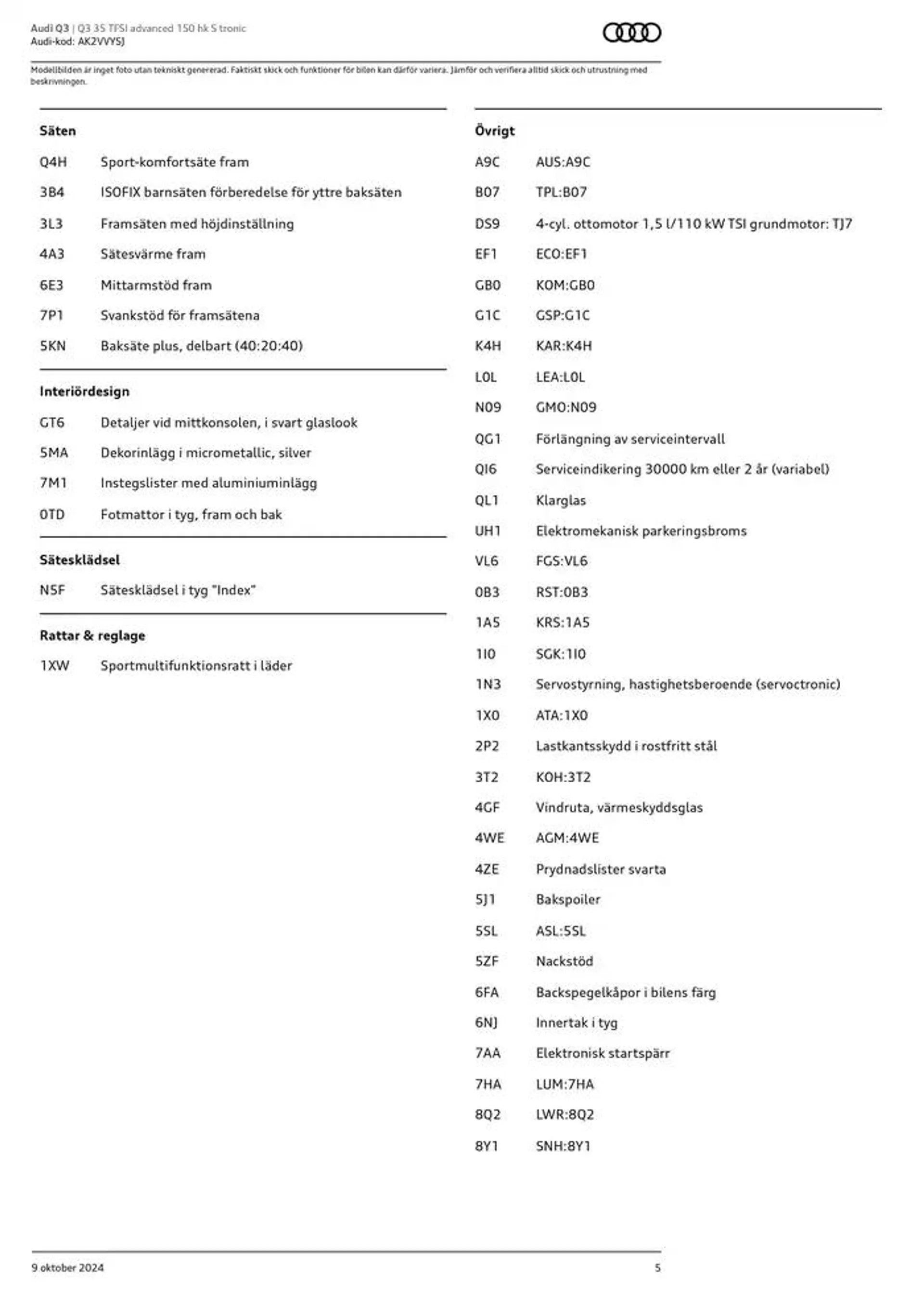 Audi Q3 från 9 oktober till 9 oktober 2025 - Reklamblad sidor 5