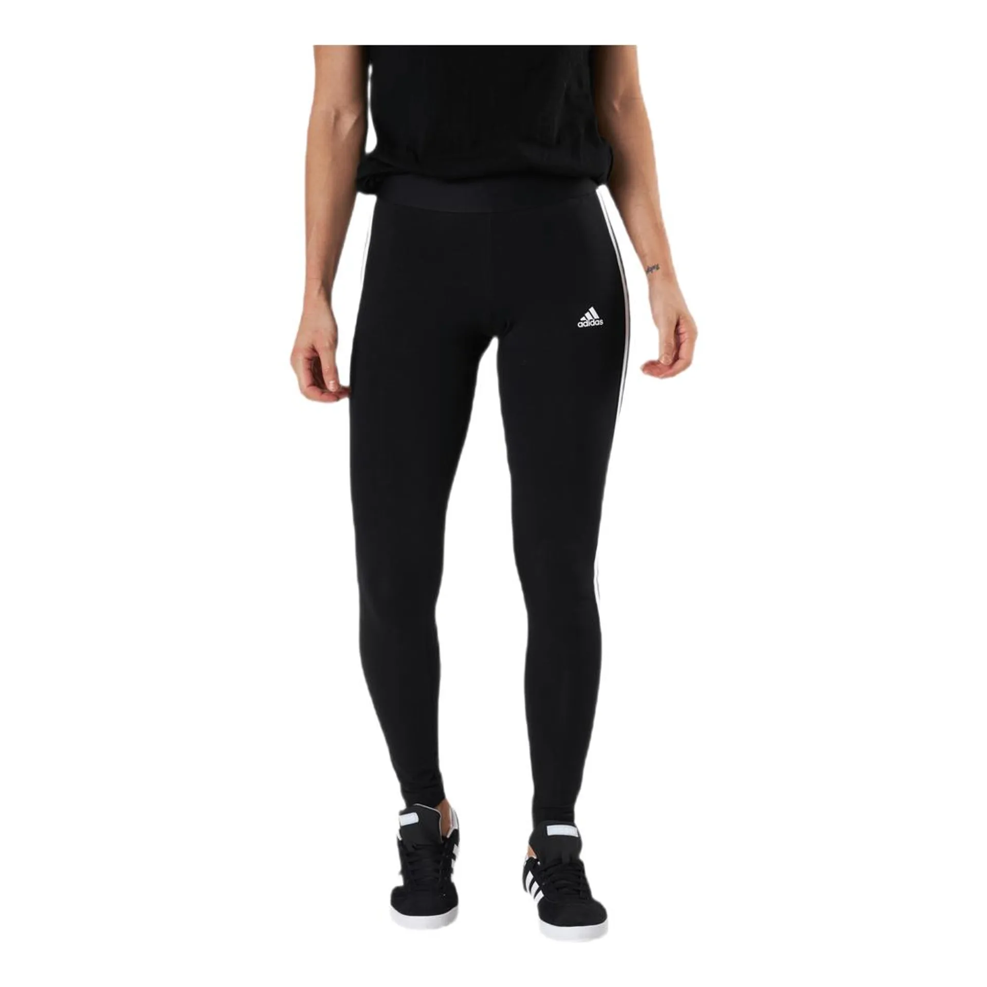 3 Stripes Leggings Black / White