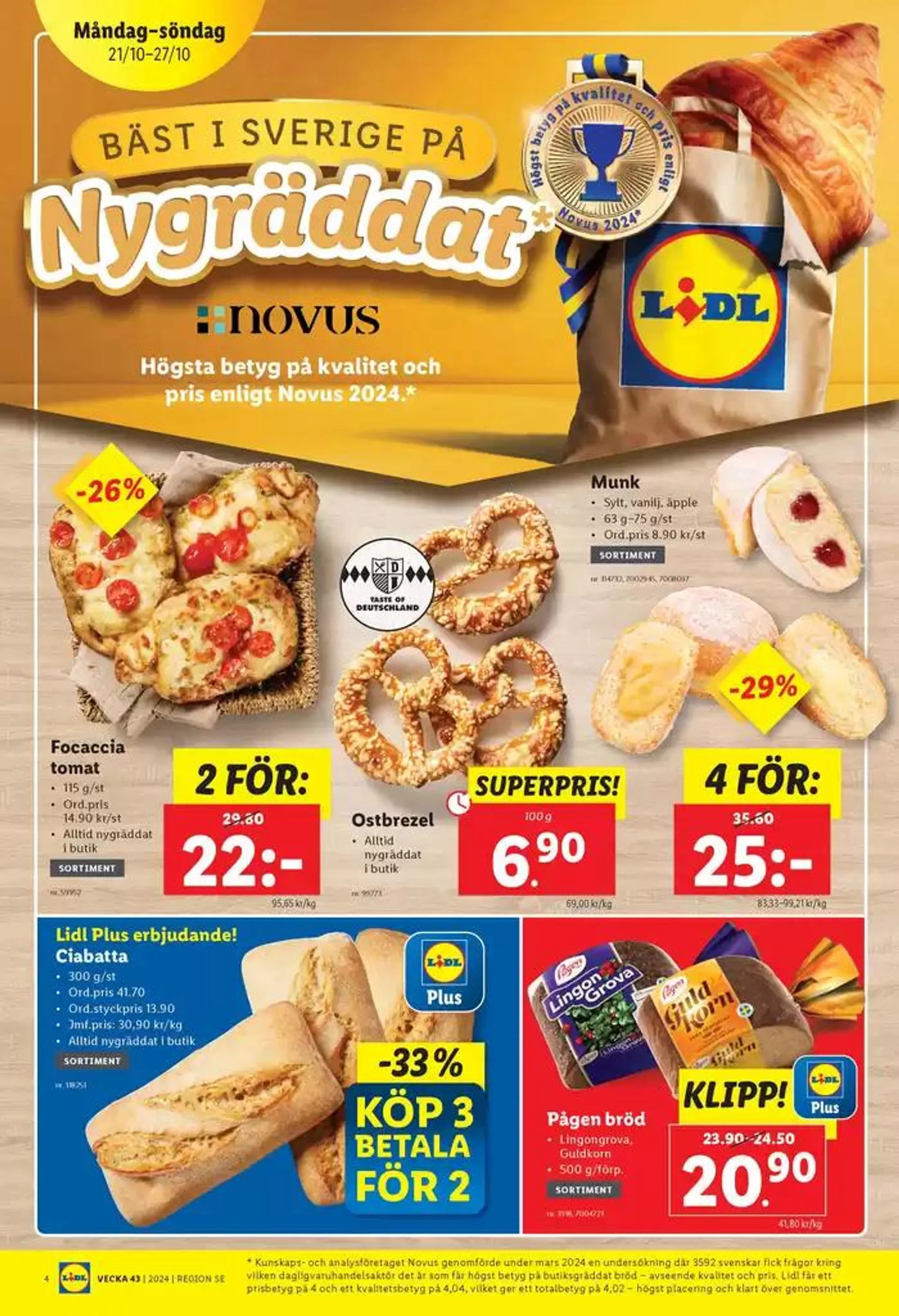 Våra bästa erbjudanden för dig från 21 oktober till 27 oktober 2024 - Reklamblad sidor 4